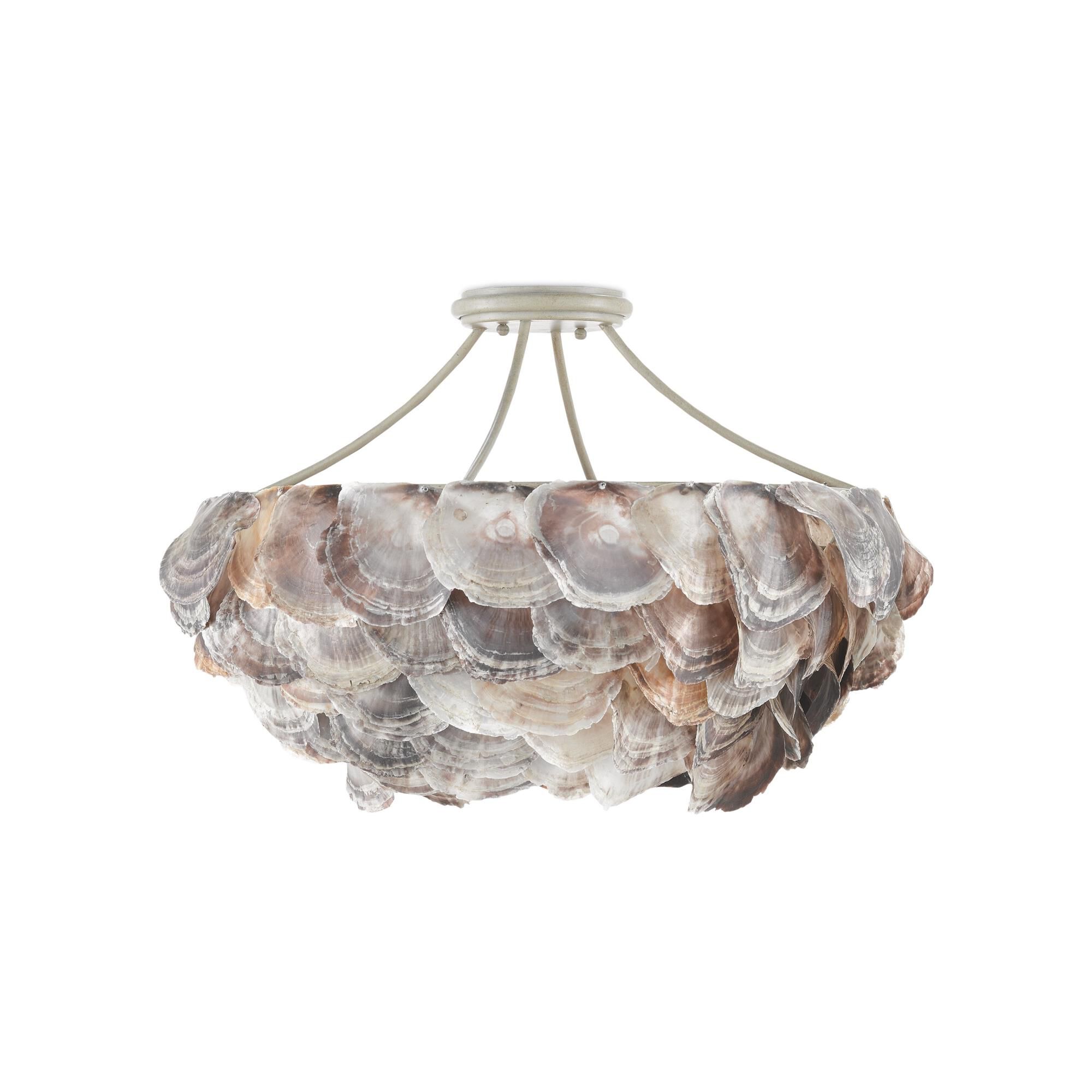 Seahouse 6 Light Semi Flush Mount by Currey and Company