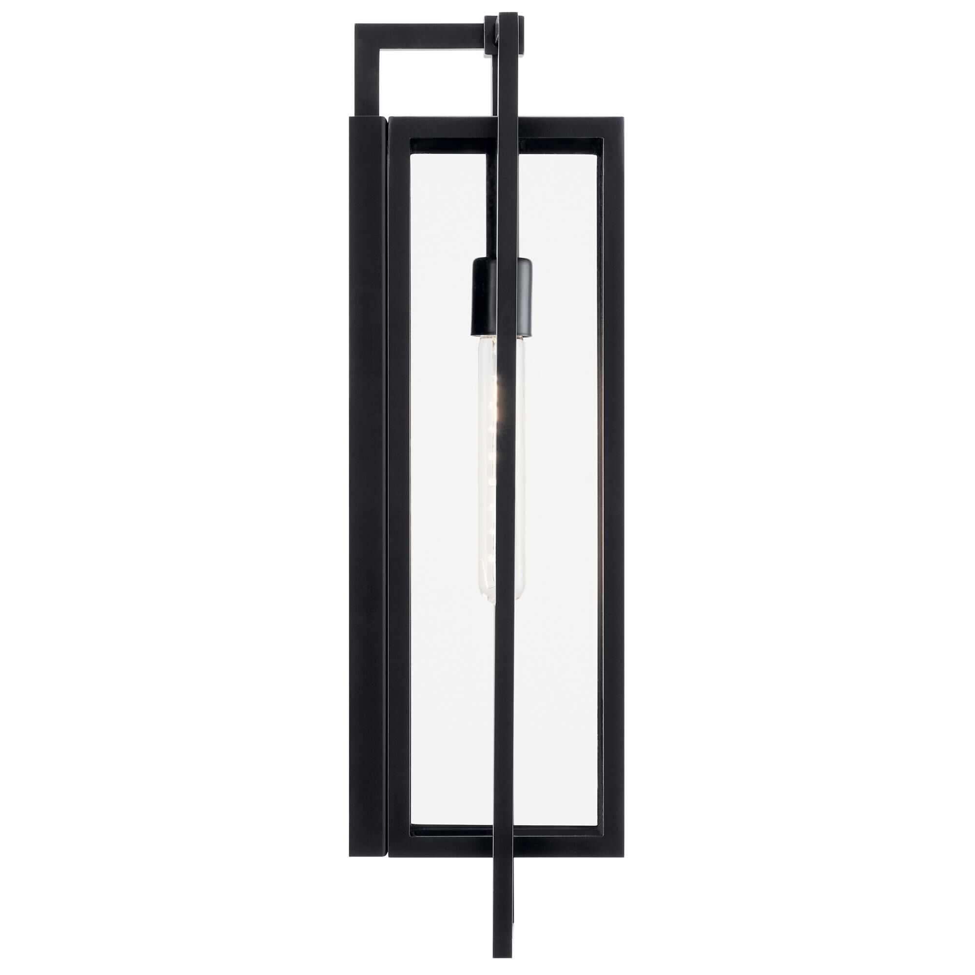 Shown in Black finish and Clear glass