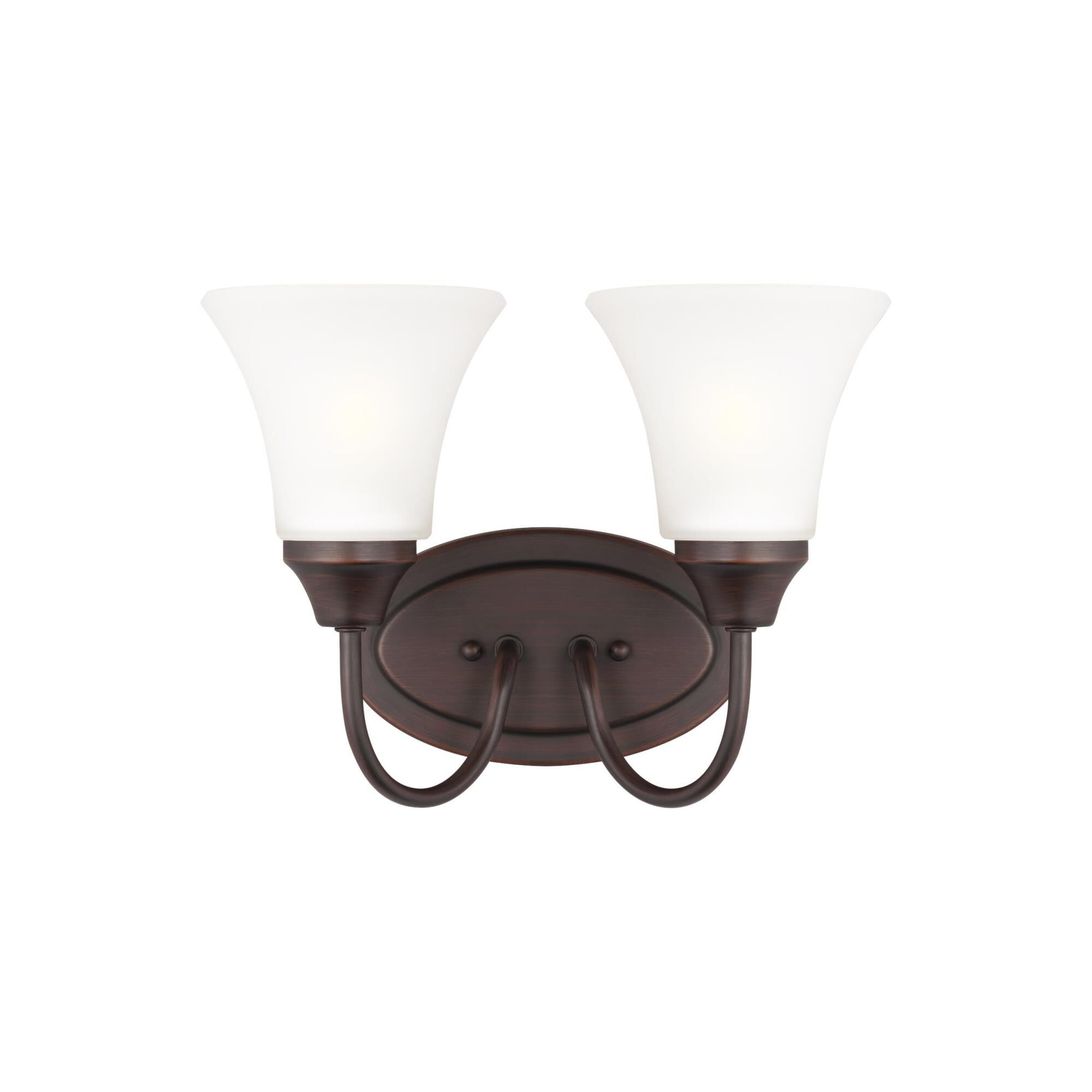 Shown in Bronze finish and Satin Etched glass and Satin Etched Glass s shade