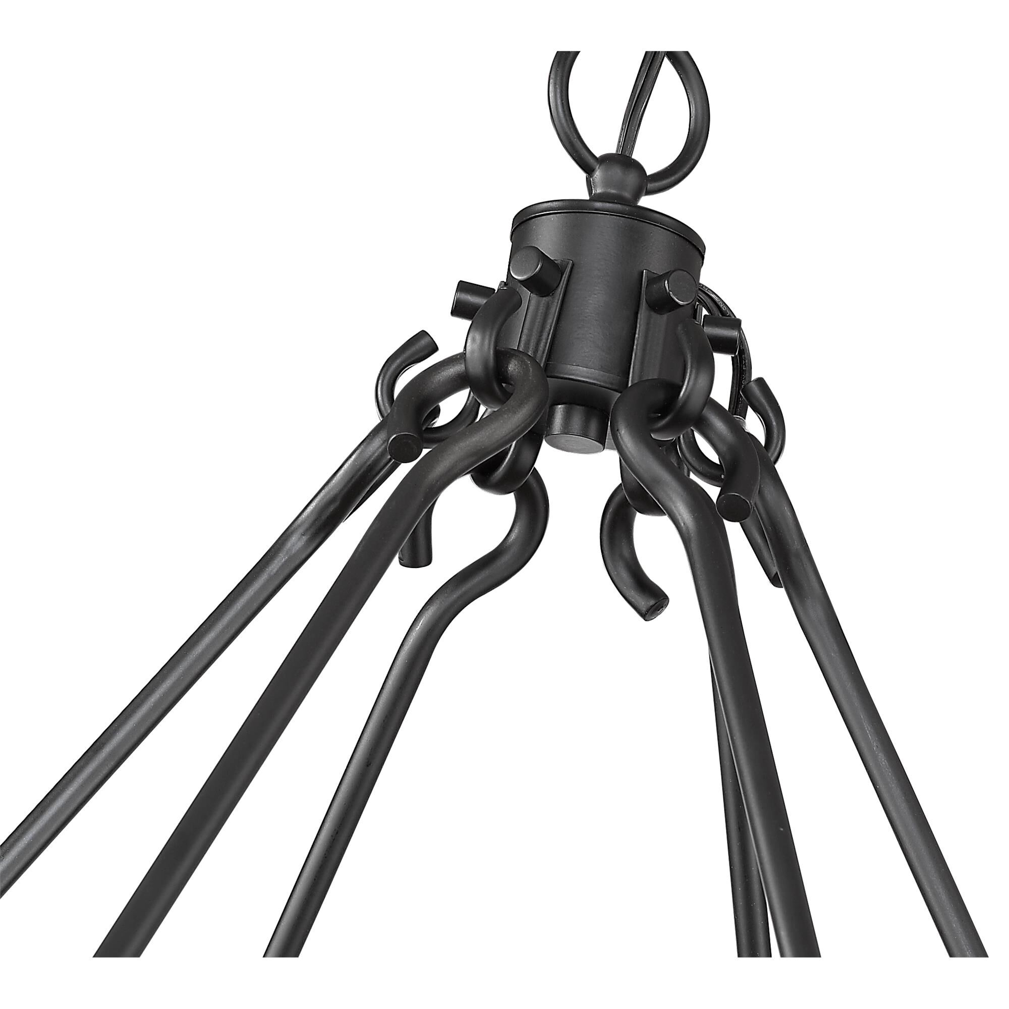 Shown in Matte Black finish and --- glass and --- shade