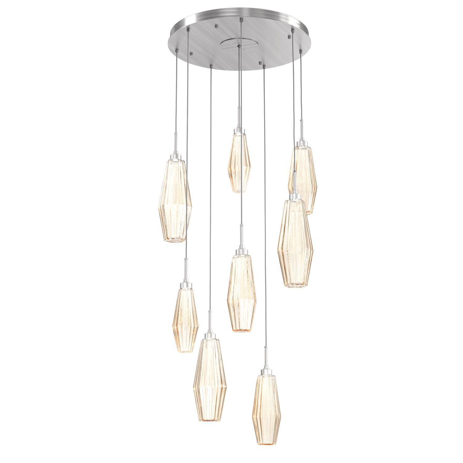 Aalto 27 Inch 8 Light LED Multi Light Pendant by Hammerton Studio