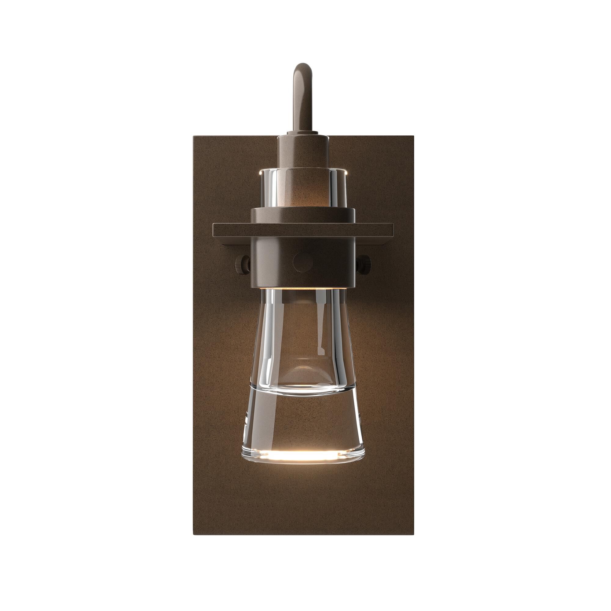 Shown in Bronze finish and Clear  glass