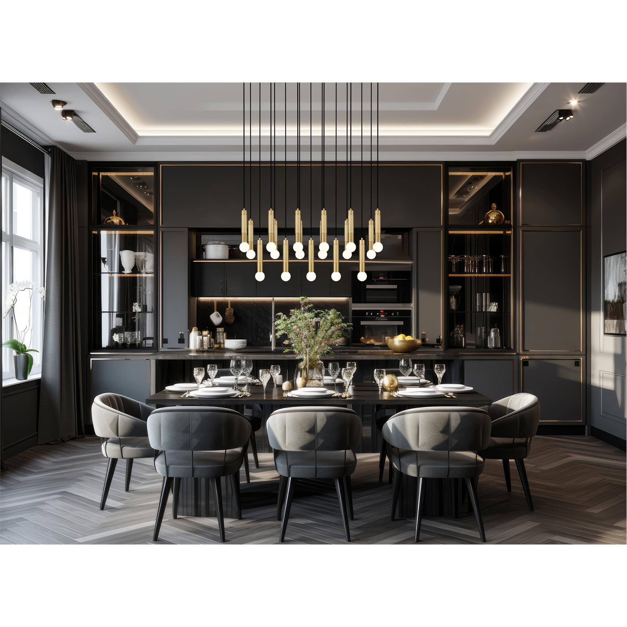 Shown in Modern Gold finish