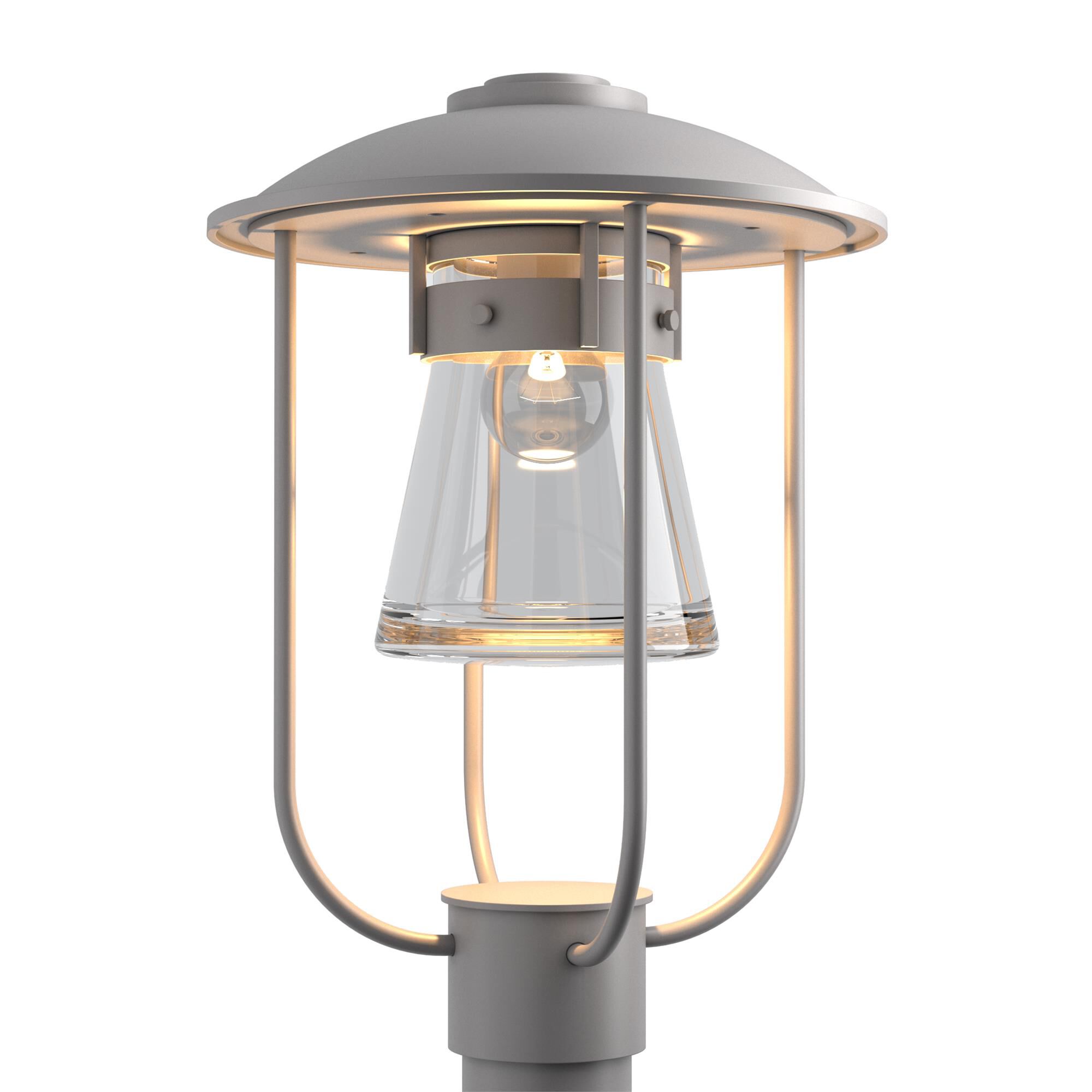 Shown in Coastal Burnished Steel finish and Clear  glass