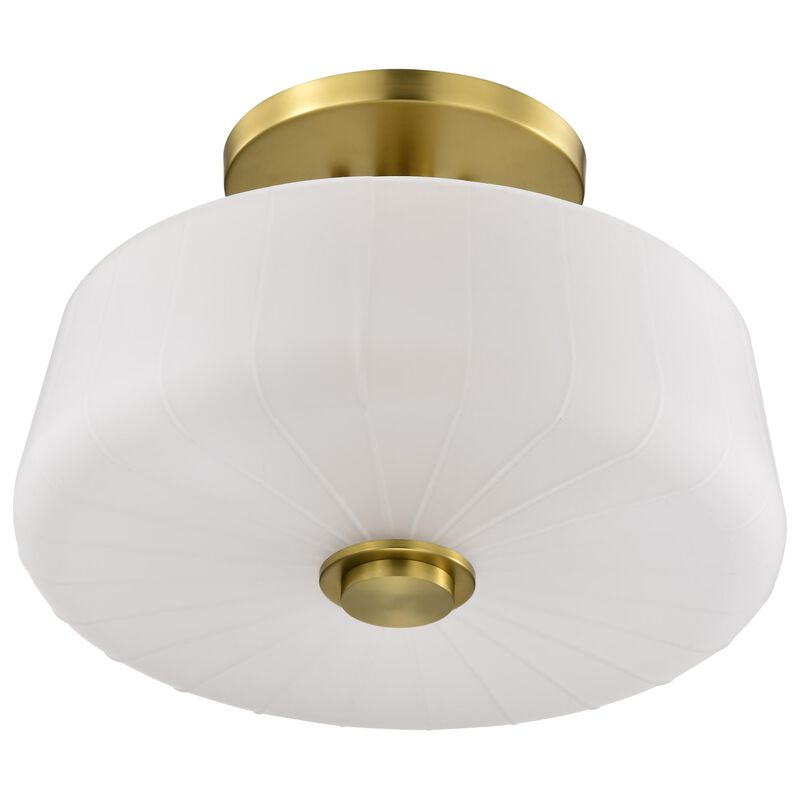 Lune 16 Inch Semi Flush Mount by Nuvo Lighting