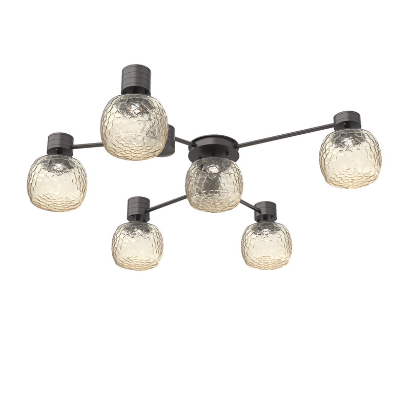 Levi Wilson Vessel 37 Inch Semi Flush Mount by Hammerton Studio