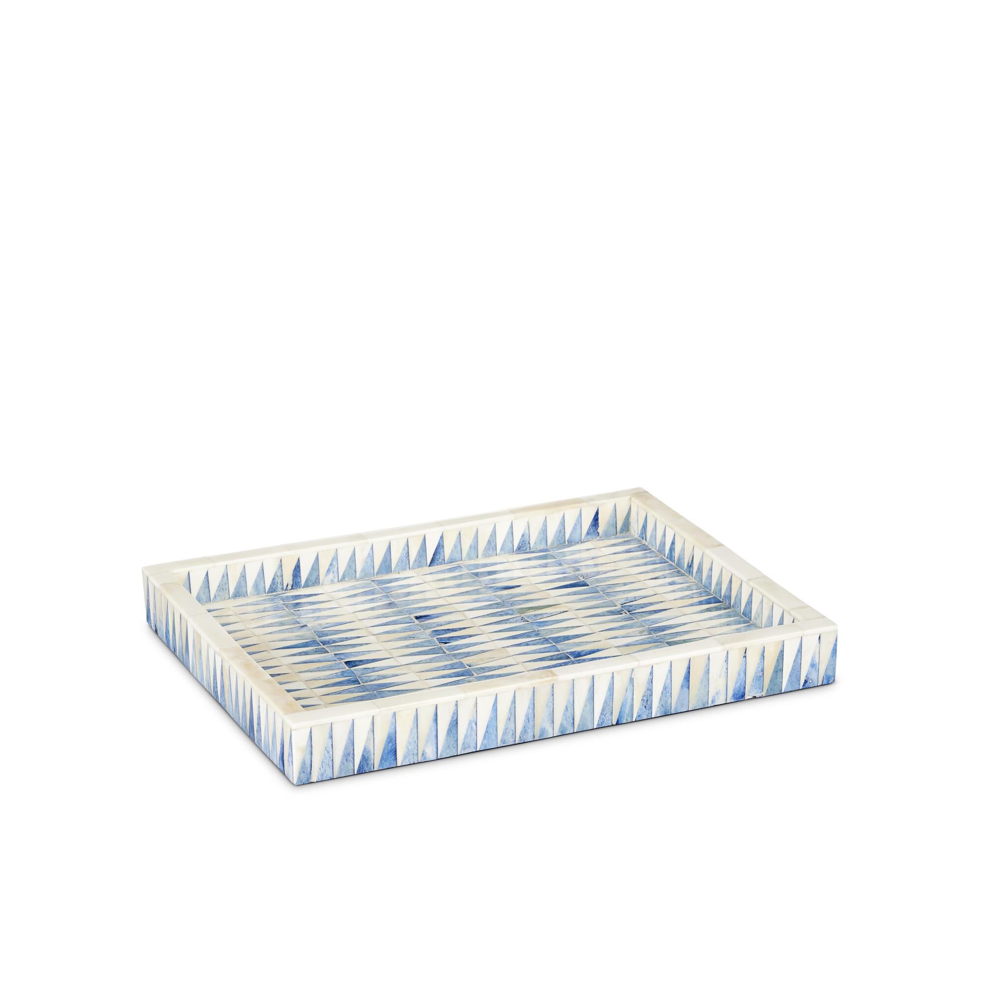 Shown in Blue and White finish