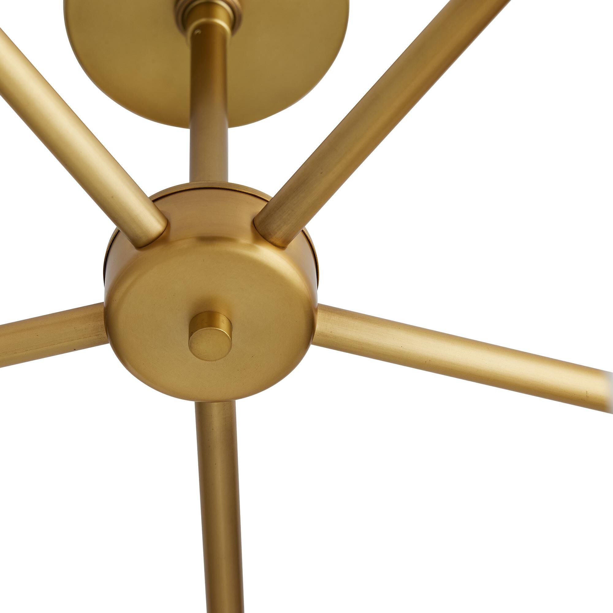 Shown in Antique Brass finish and Opal glass