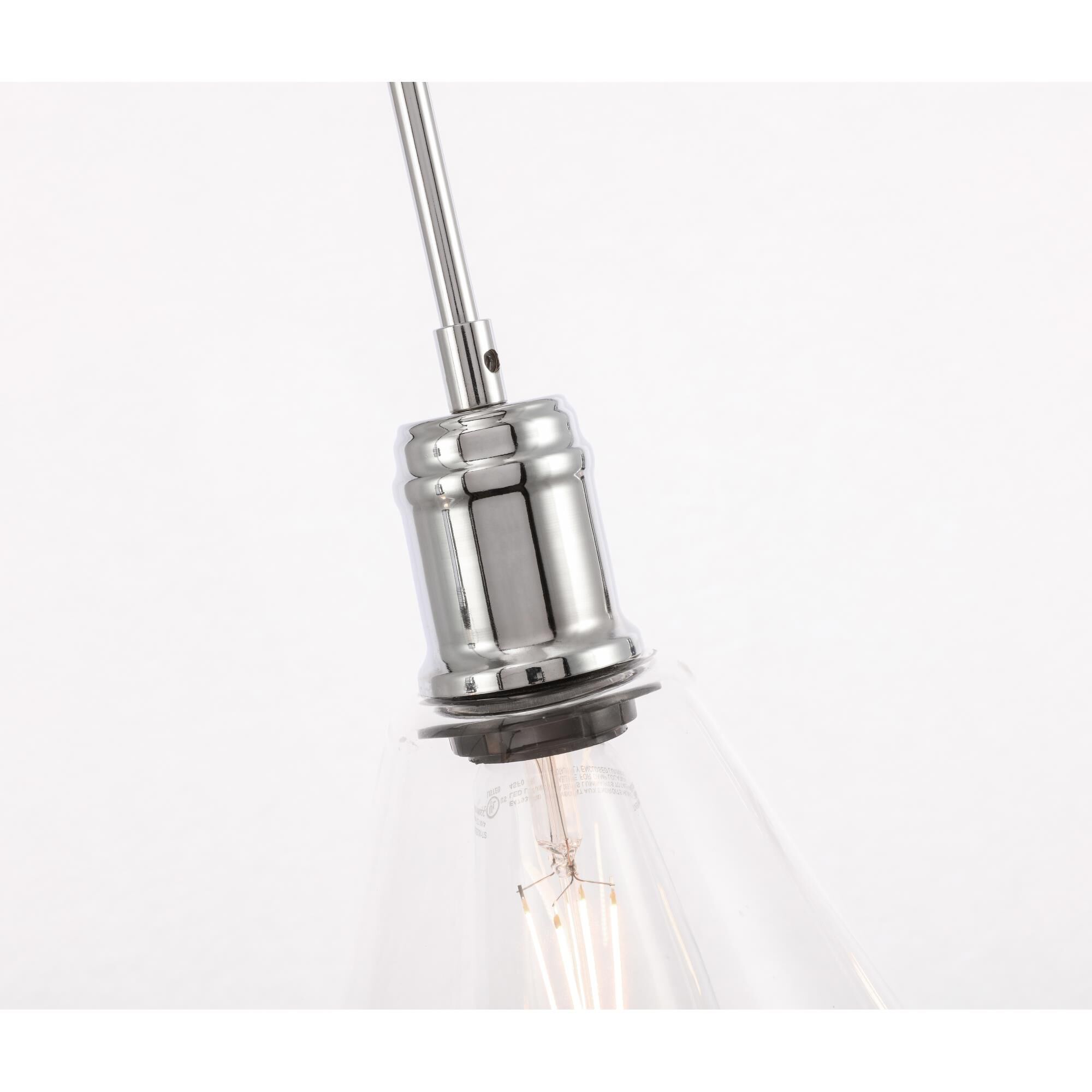 Hugh 36 Inch 3 Light Linear Suspension Light by Elegant Lighting