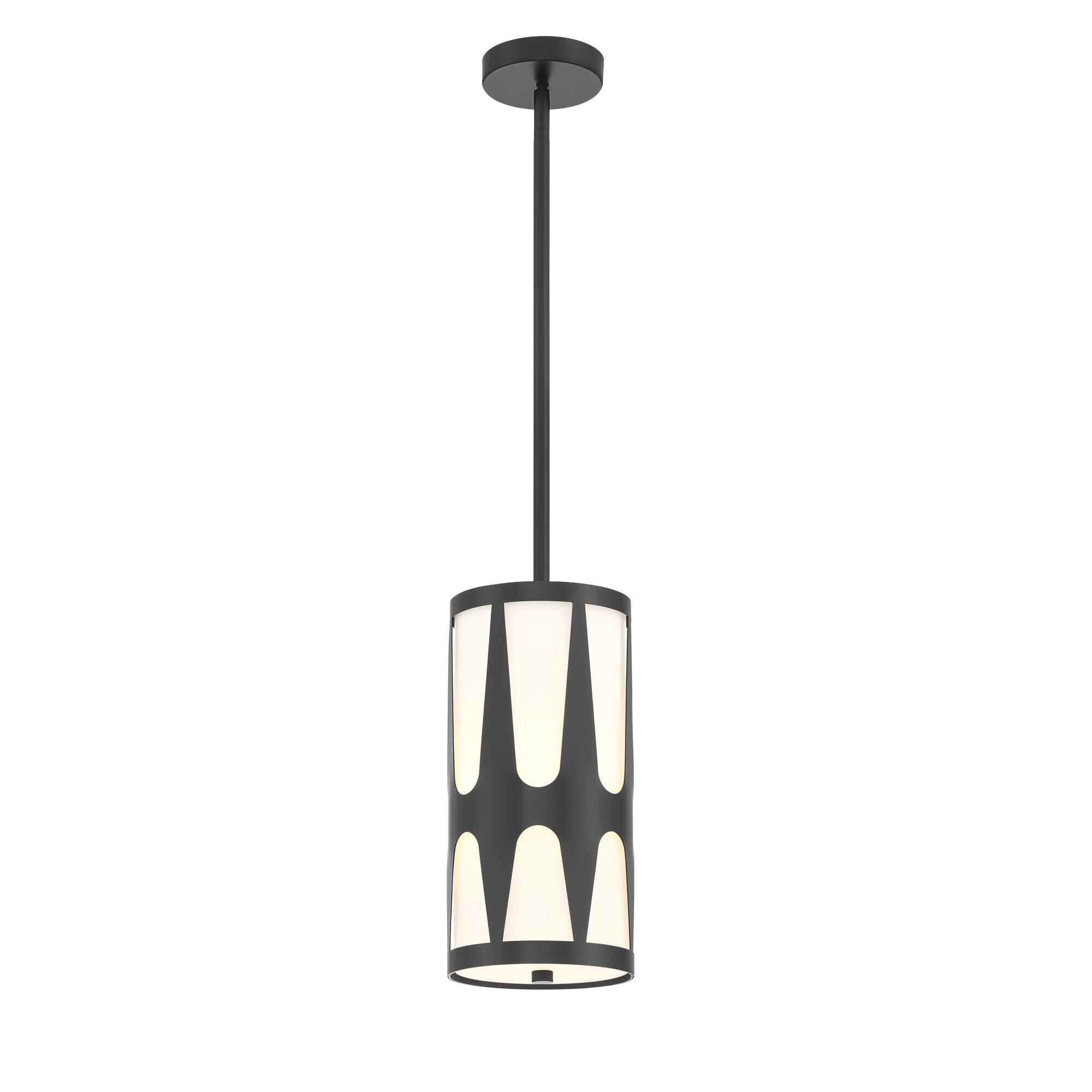 Shown in Black finish and Glass shade