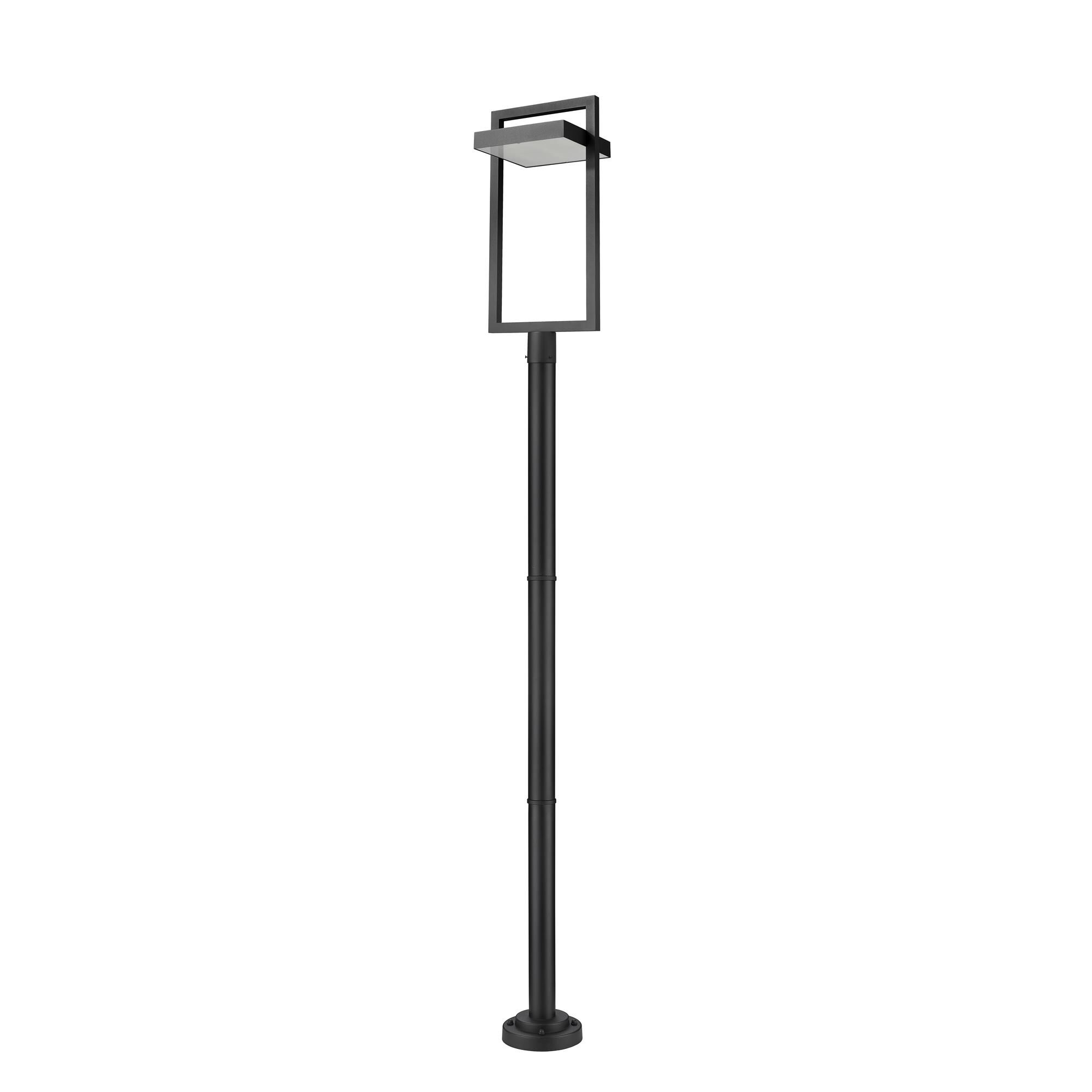 Shown in Black finish and Glass shade