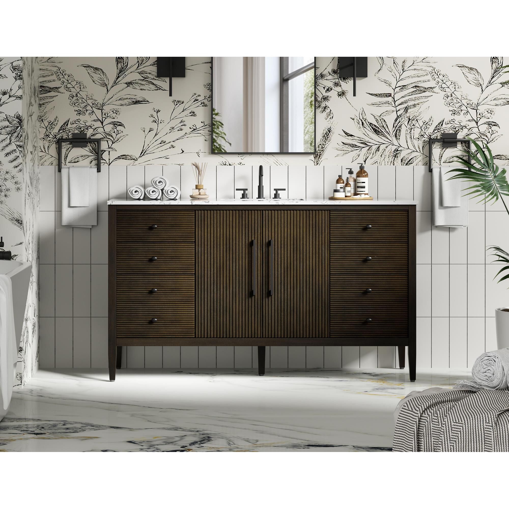 Blakely 60 Inch Bath Vanity by Elegant Dcor