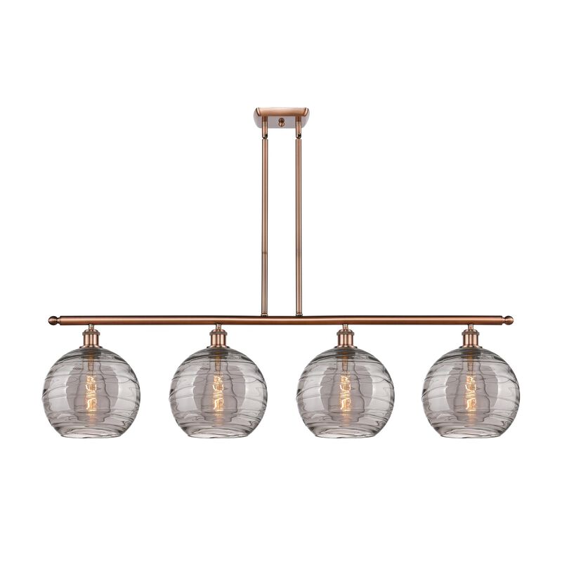 Bruno Marashlian Athens Deco Swirl 48 Inch Linear Suspension Light by Innovations Lighting