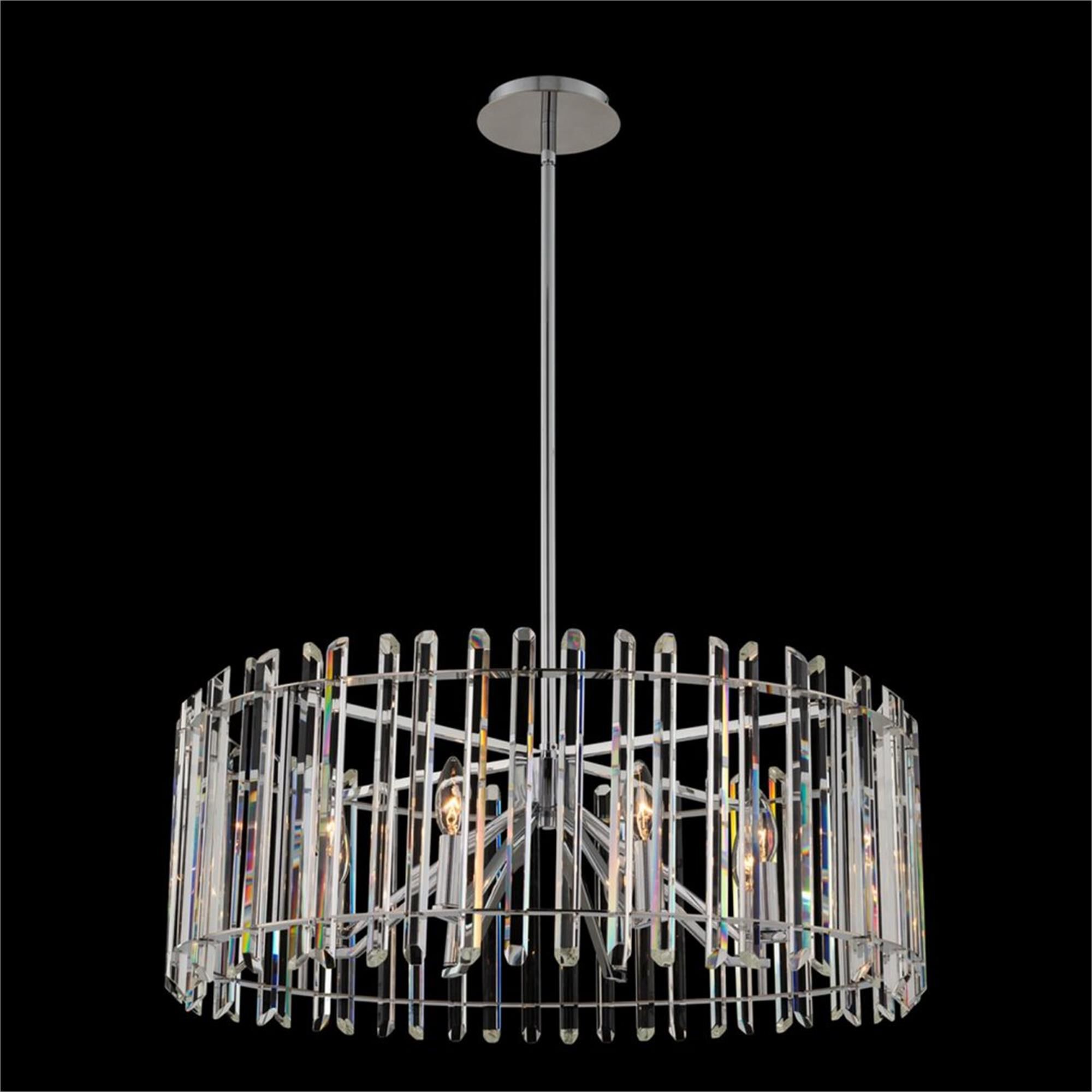 Shown in Polished Chrome finish and Firenze crystal