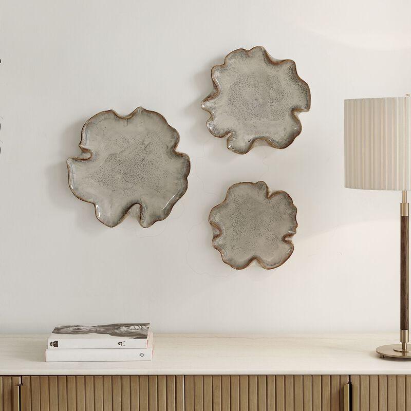 Selene Alternative Wall Art Set of 3 by Uttermost
