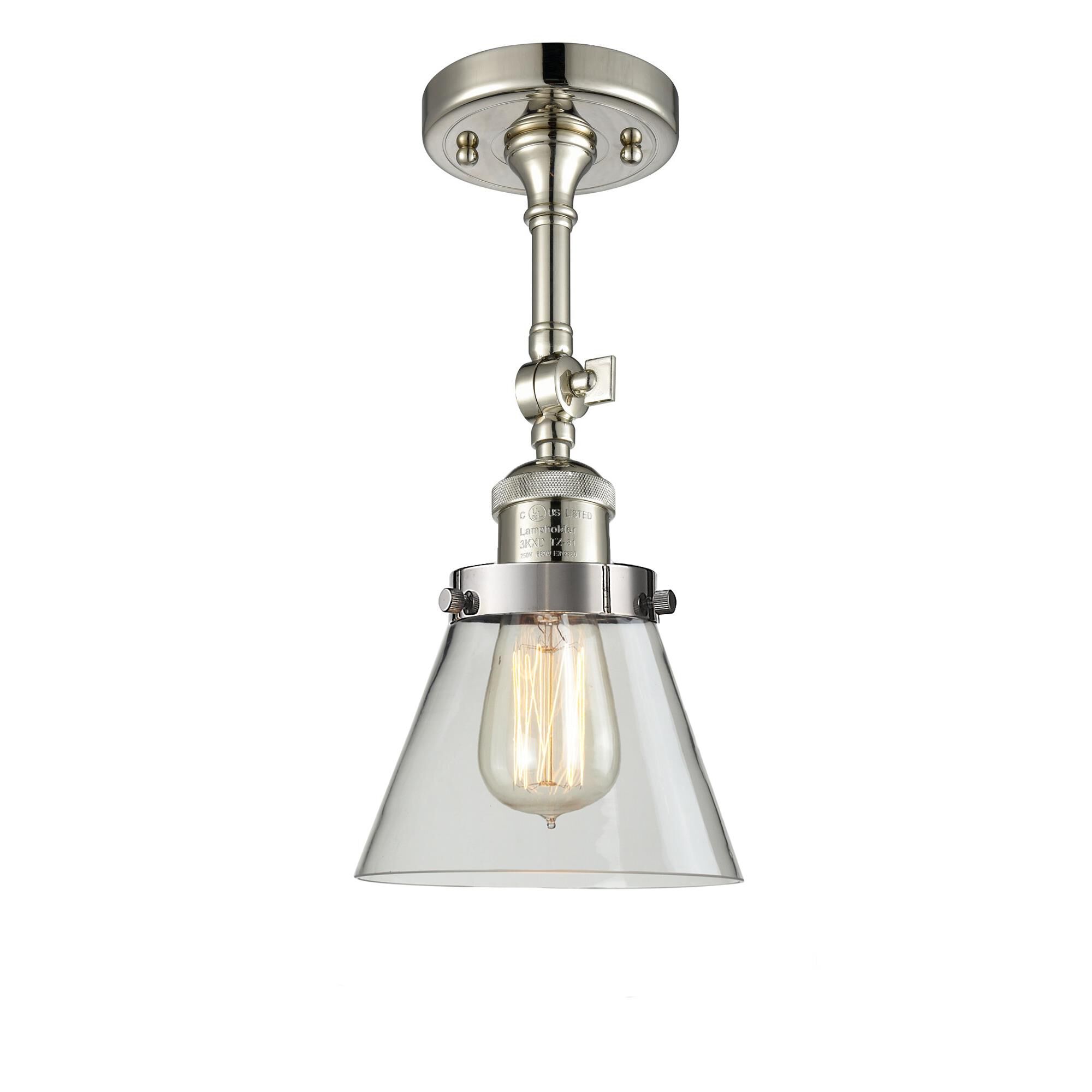 Shown in Polished Nickel finish and Clear glass and None accent