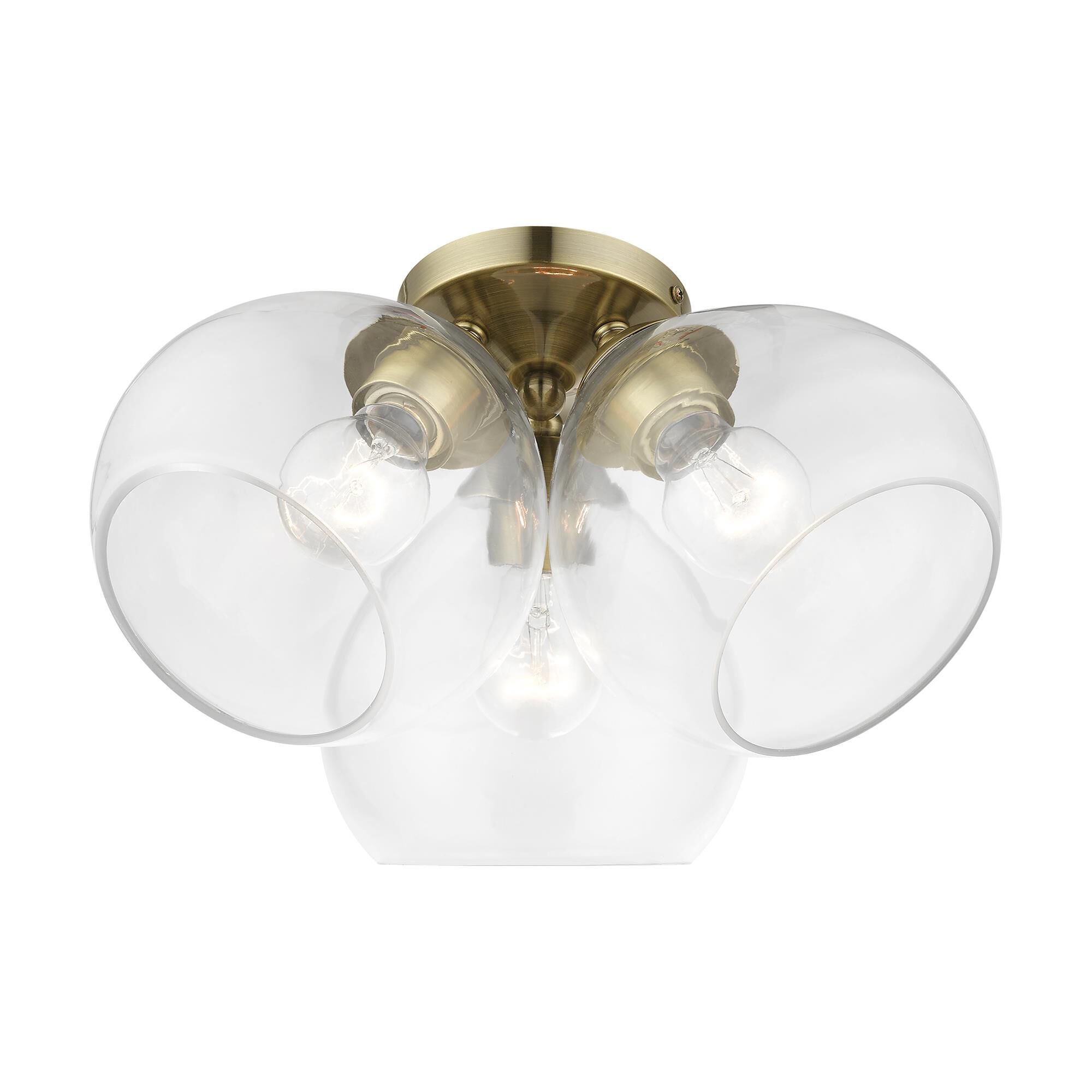 Catania 16 Inch 3 Light Semi Flush Mount by Livex Lighting