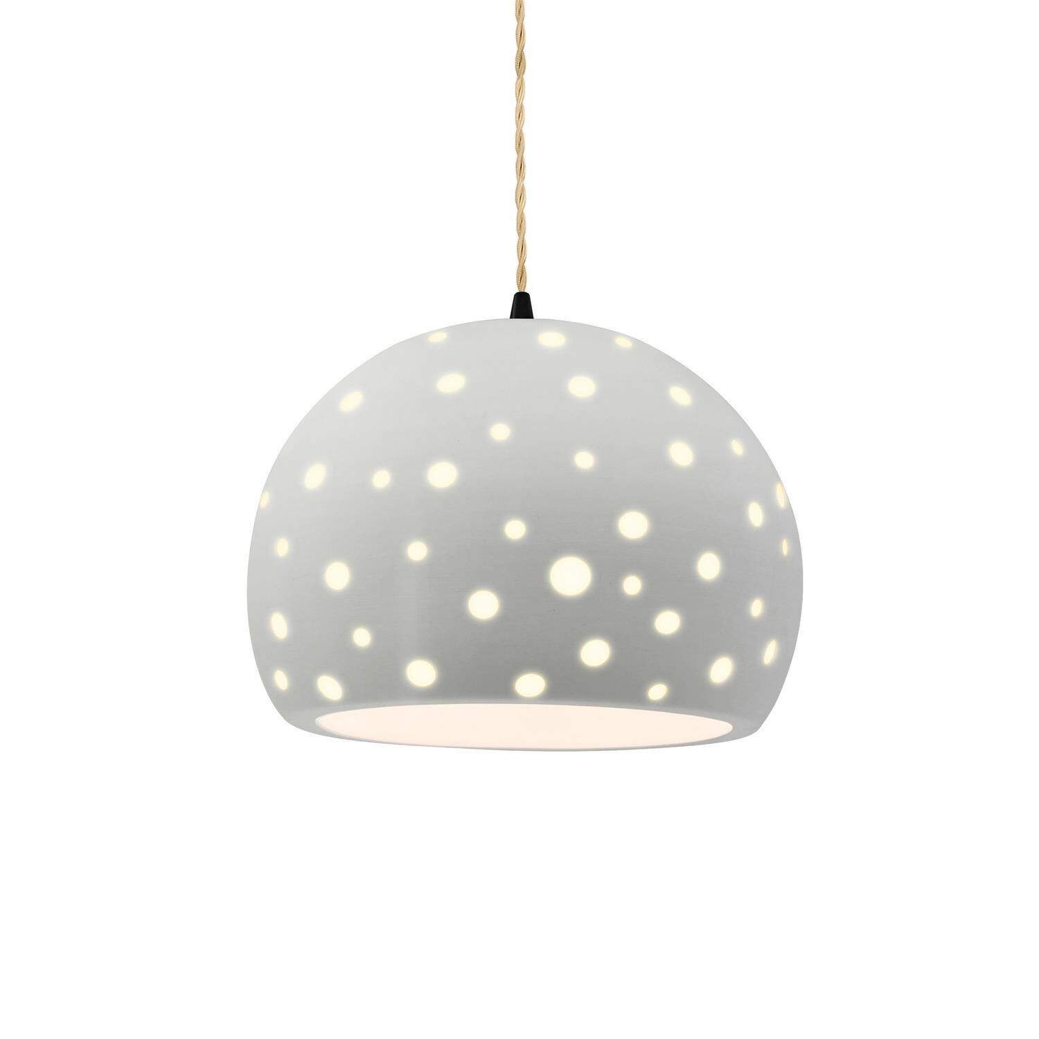 Shown in Matte Black finish and Matte White shade