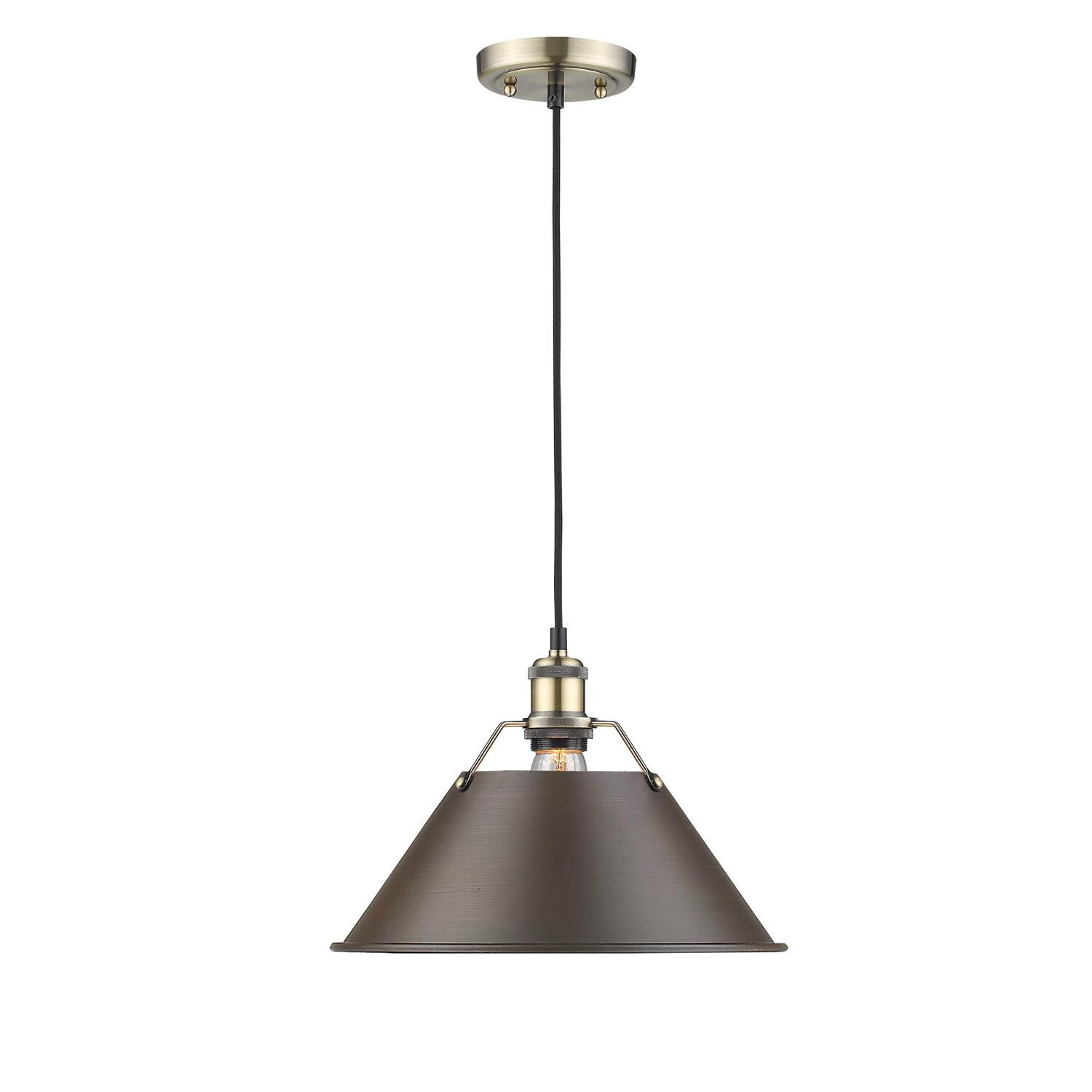 Orwell 14 Inch Large Pendant by Golden Lighting
