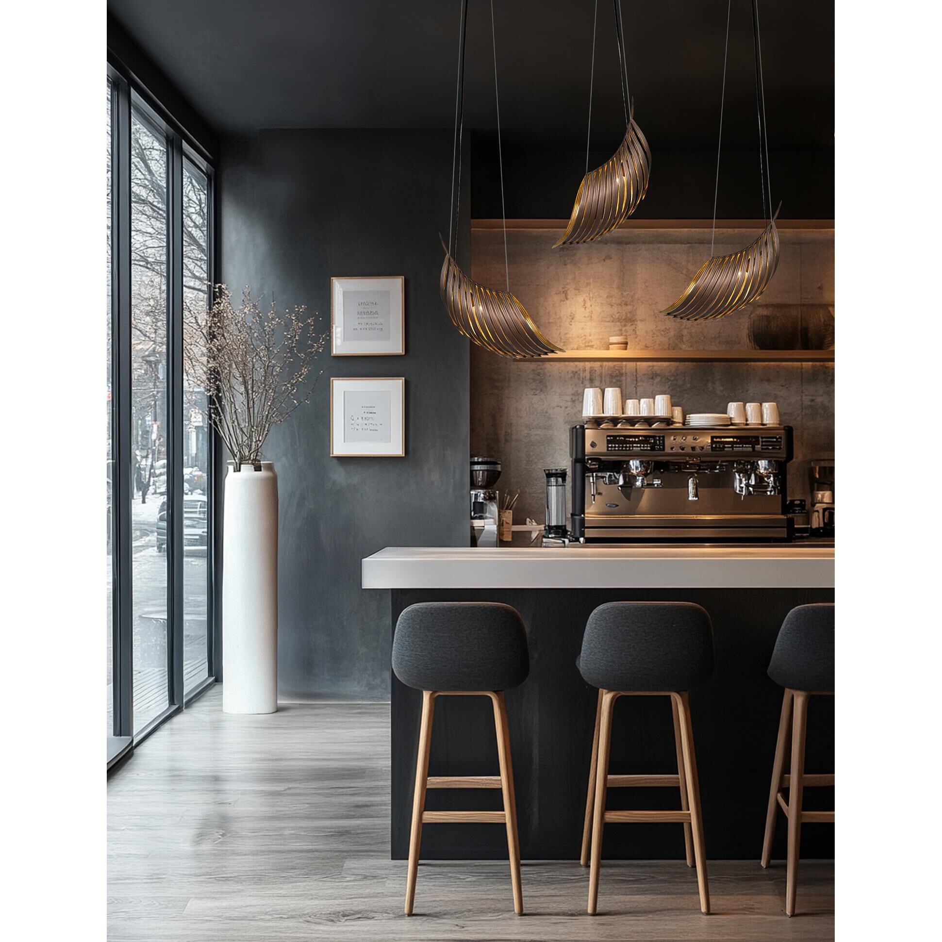 Palmera 30 Inch Large Pendant by Justice Design Group