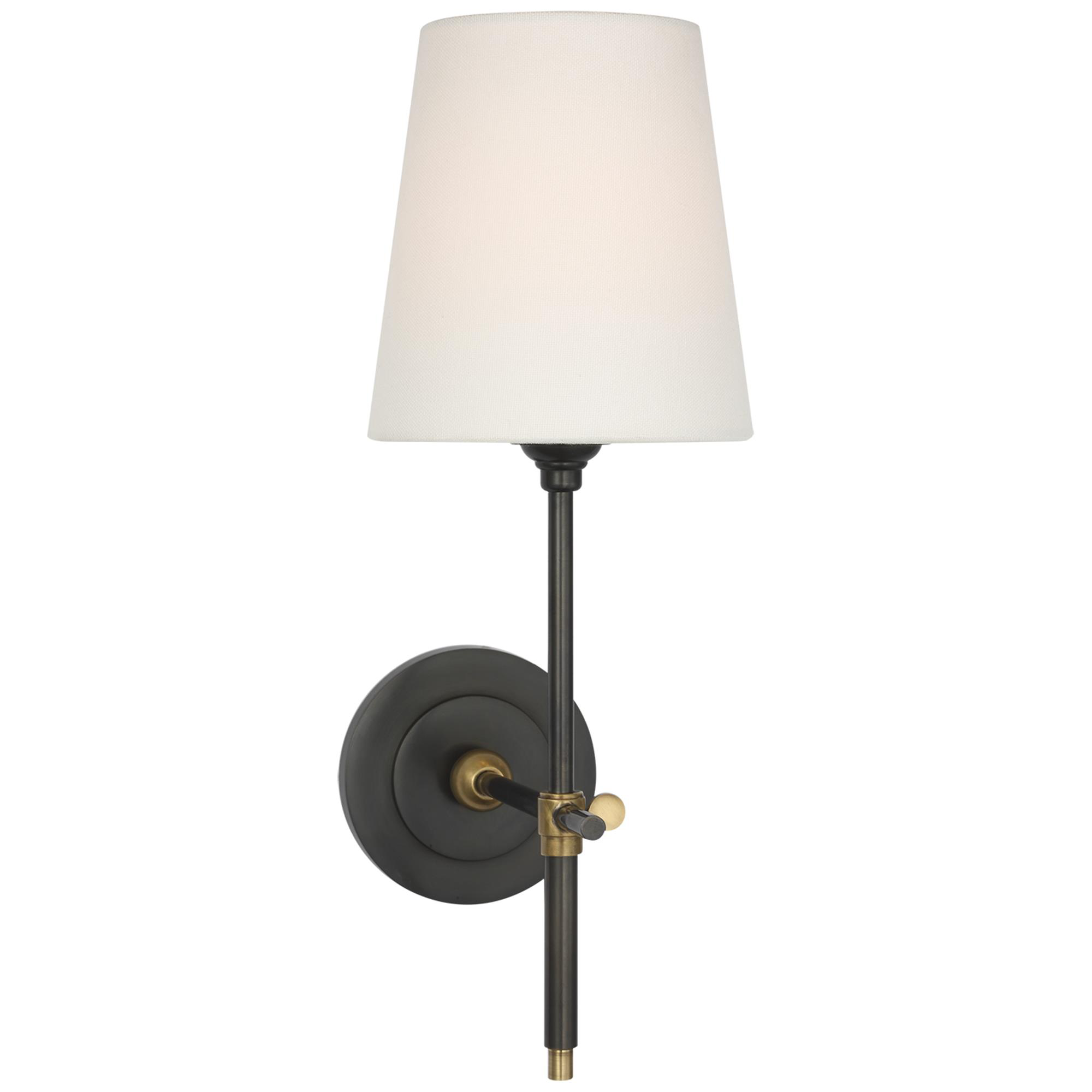 Shown in Bronze And Hand-Rubbed Antique Brass finish