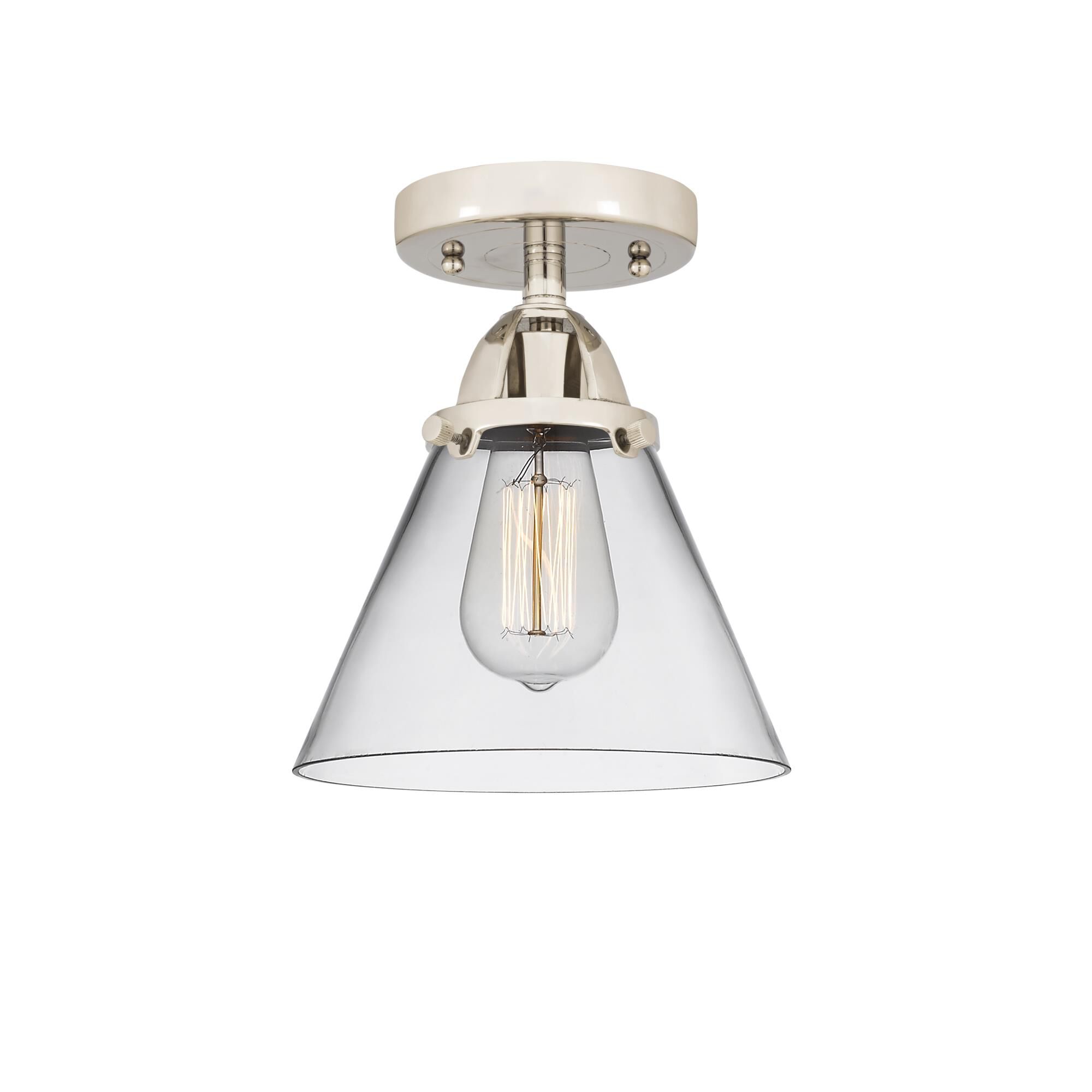 Bruno Marashlian Cone 7 Inch 1 Light Semi Flush Mount by Innovations Lighting