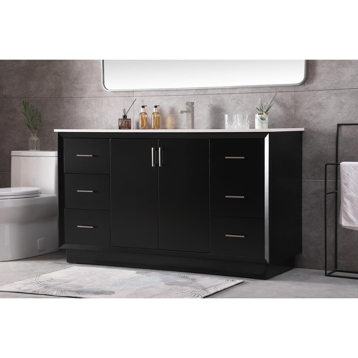 Shown in Black finish