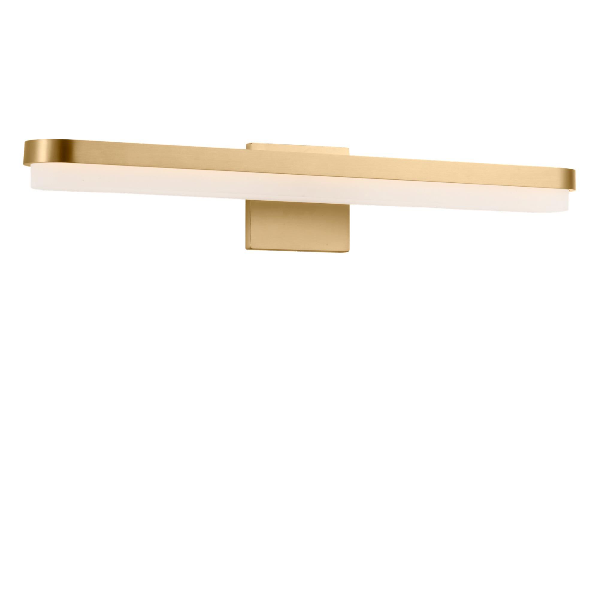 Shown in Burnished Brass finish and Matte Frosted Acrylic Panels shade