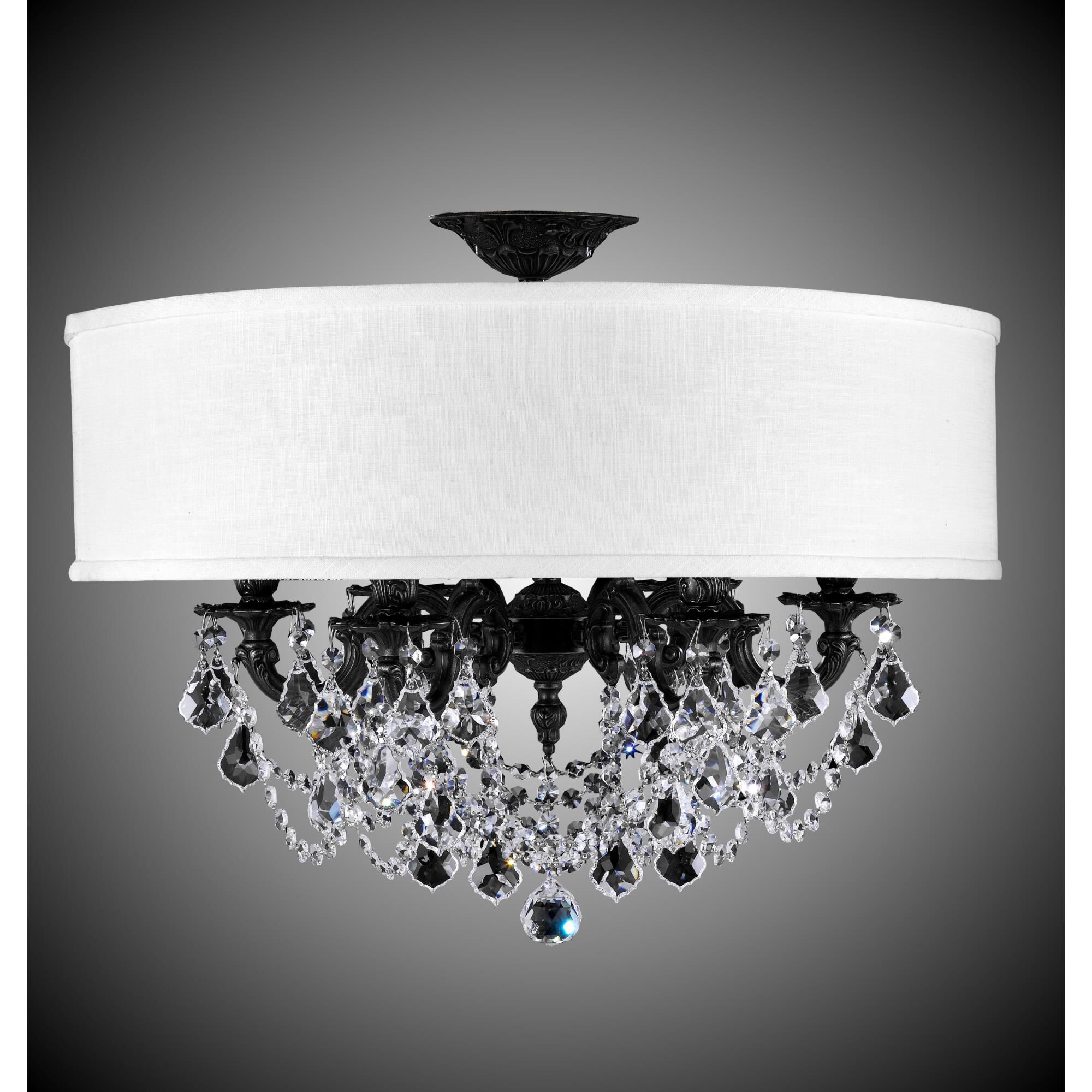 Llydia 6 Light Semi Flush Mount by American Brass and Crystal