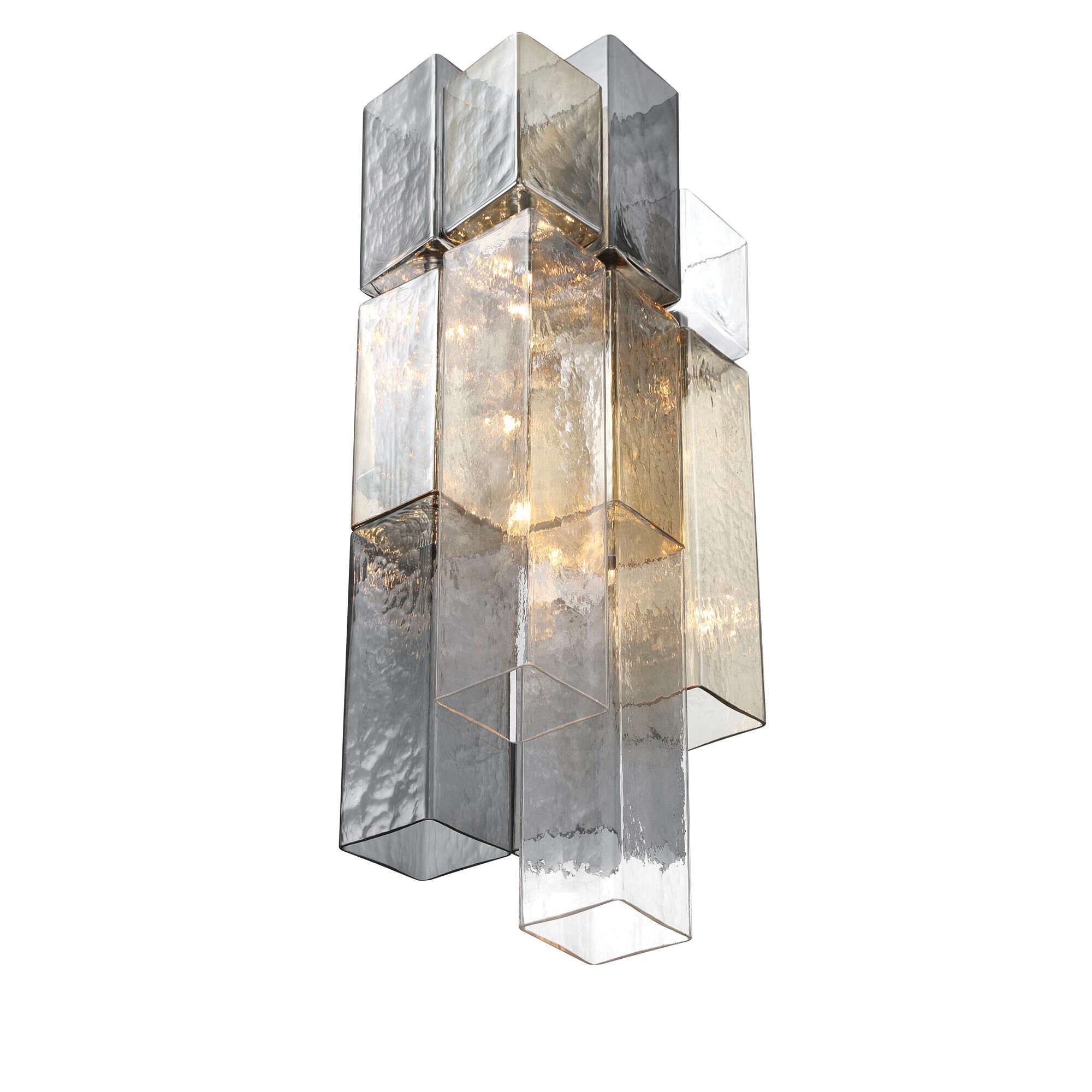 Shown in Chrome finish and Smoke  glass