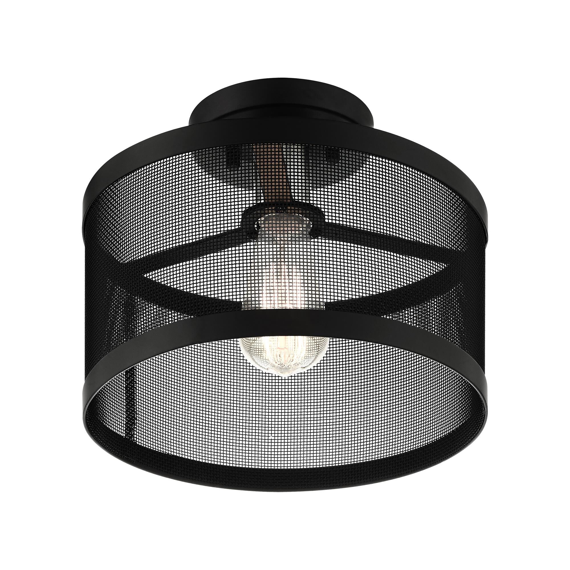 Industro 1 Light Semi Flush Mount by Livex Lighting