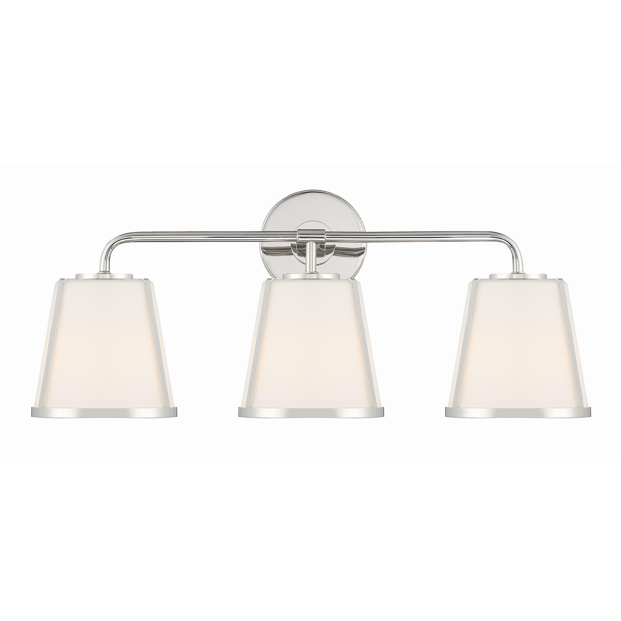 Shown in Polished Nickel finish and Etched Opal glass
