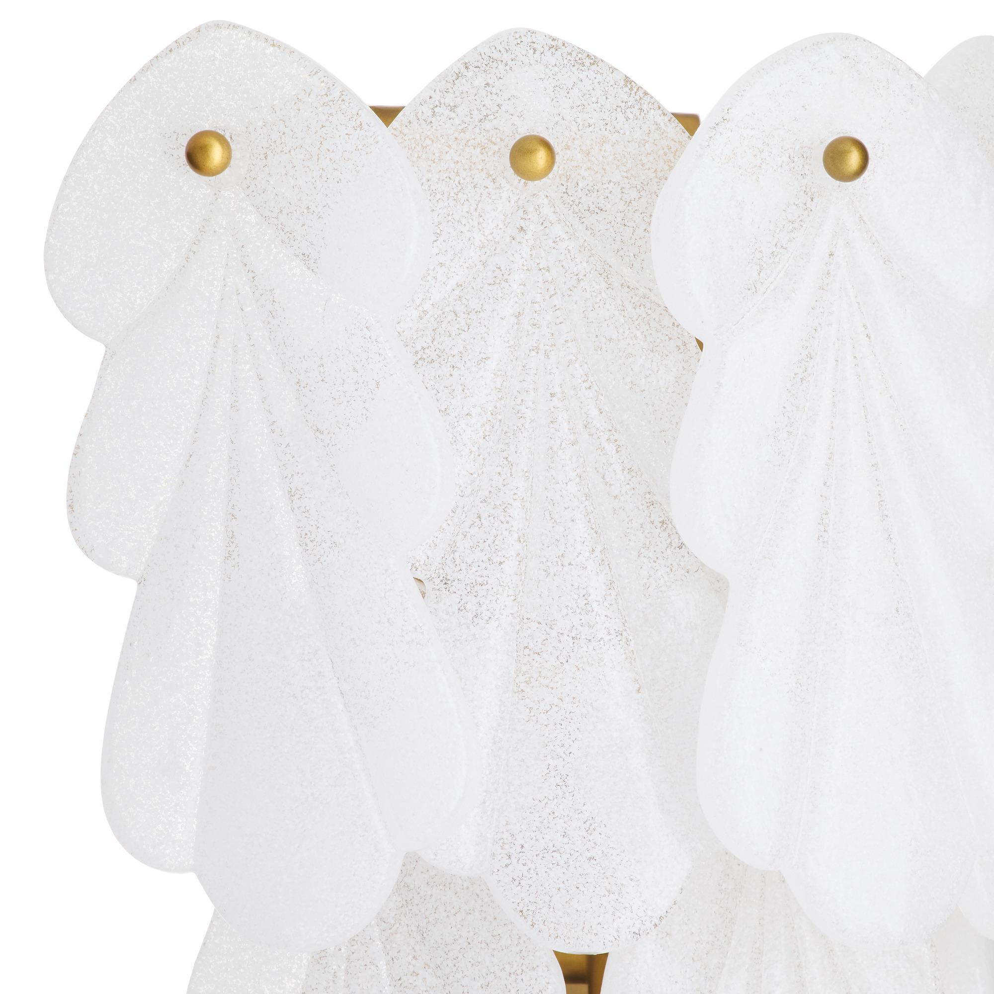 Shown in Antique Brass finish and Clear glass