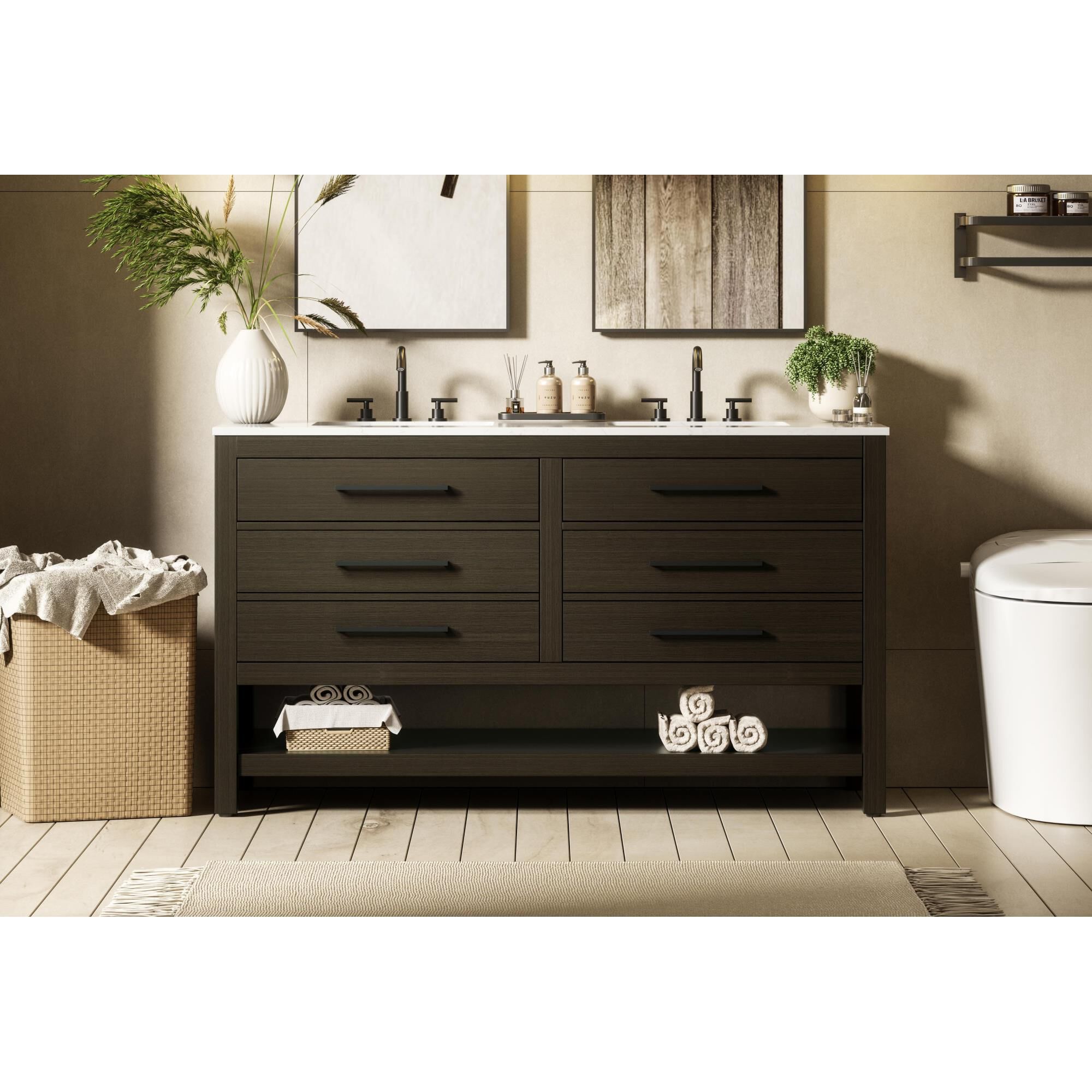 Shown in Mocha Brown finish