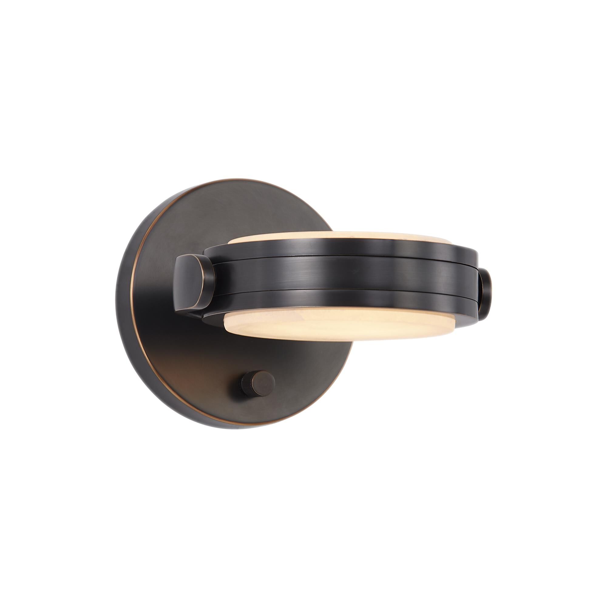 Alan Pepin Blanco 7 Inch LED Wall Sconce,