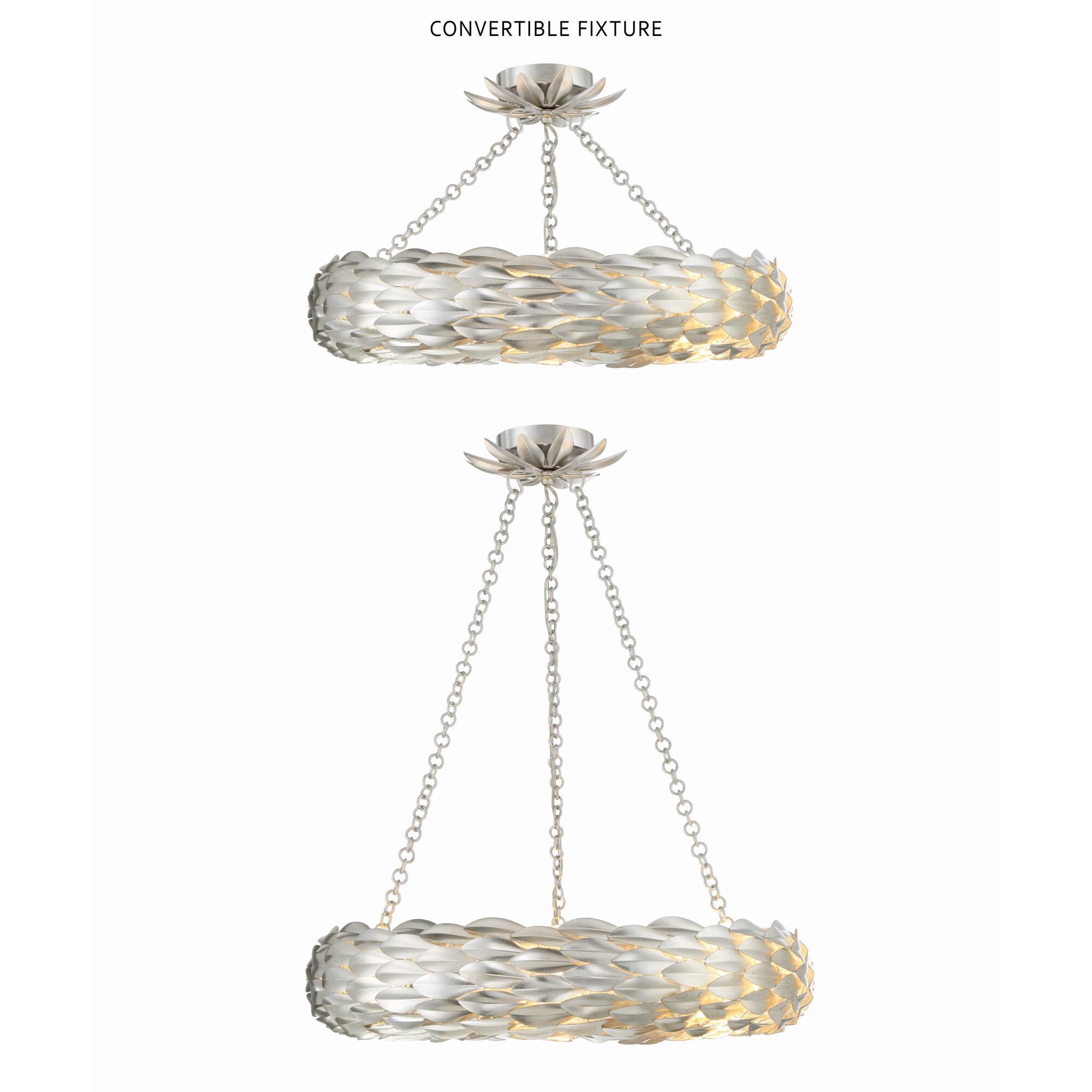 Shown in Antique Silver finish