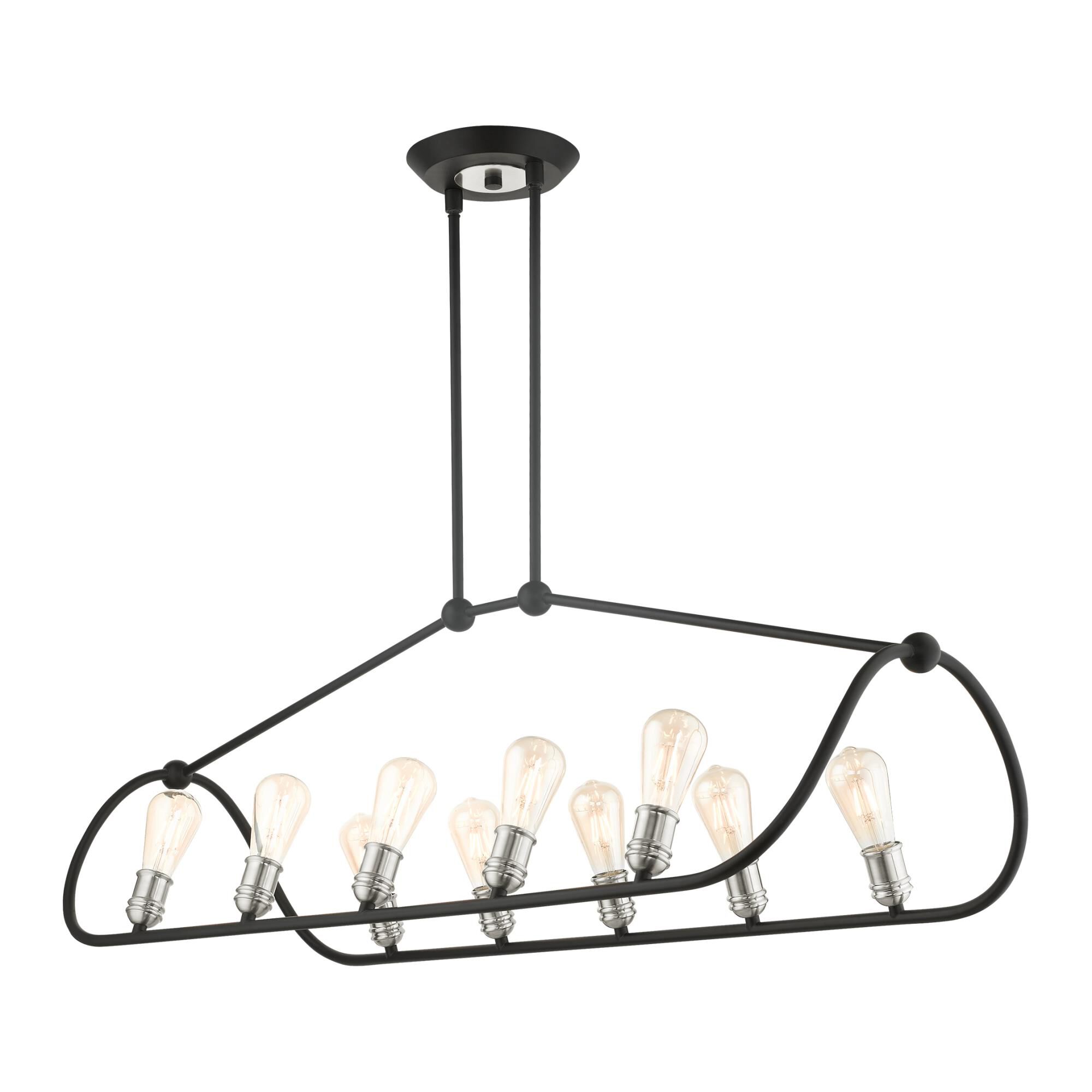 Archer 48 Inch 10 Light Linear Suspension Light by Livex Lighting