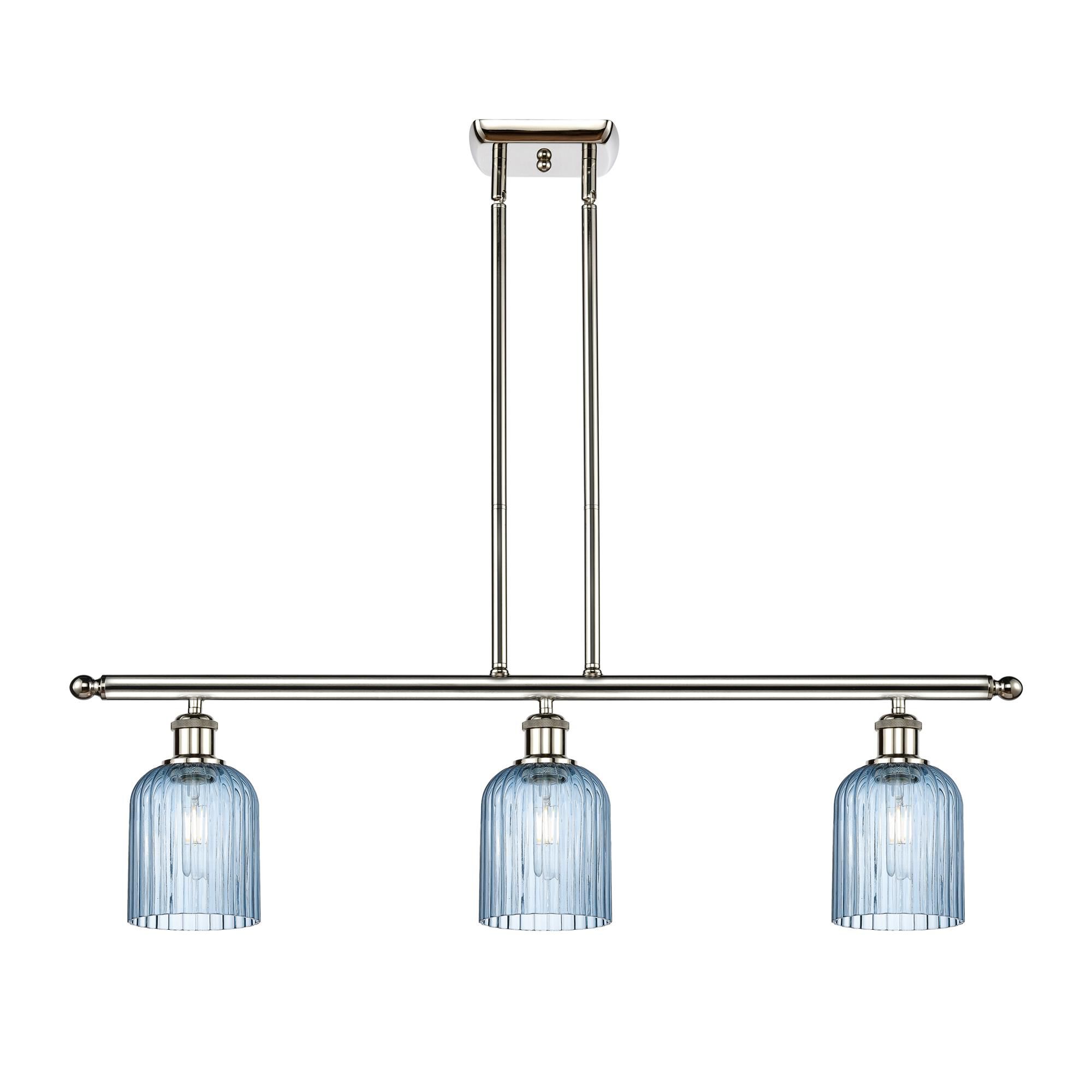 Shown in Polished Nickel finish and Princess Blue shade