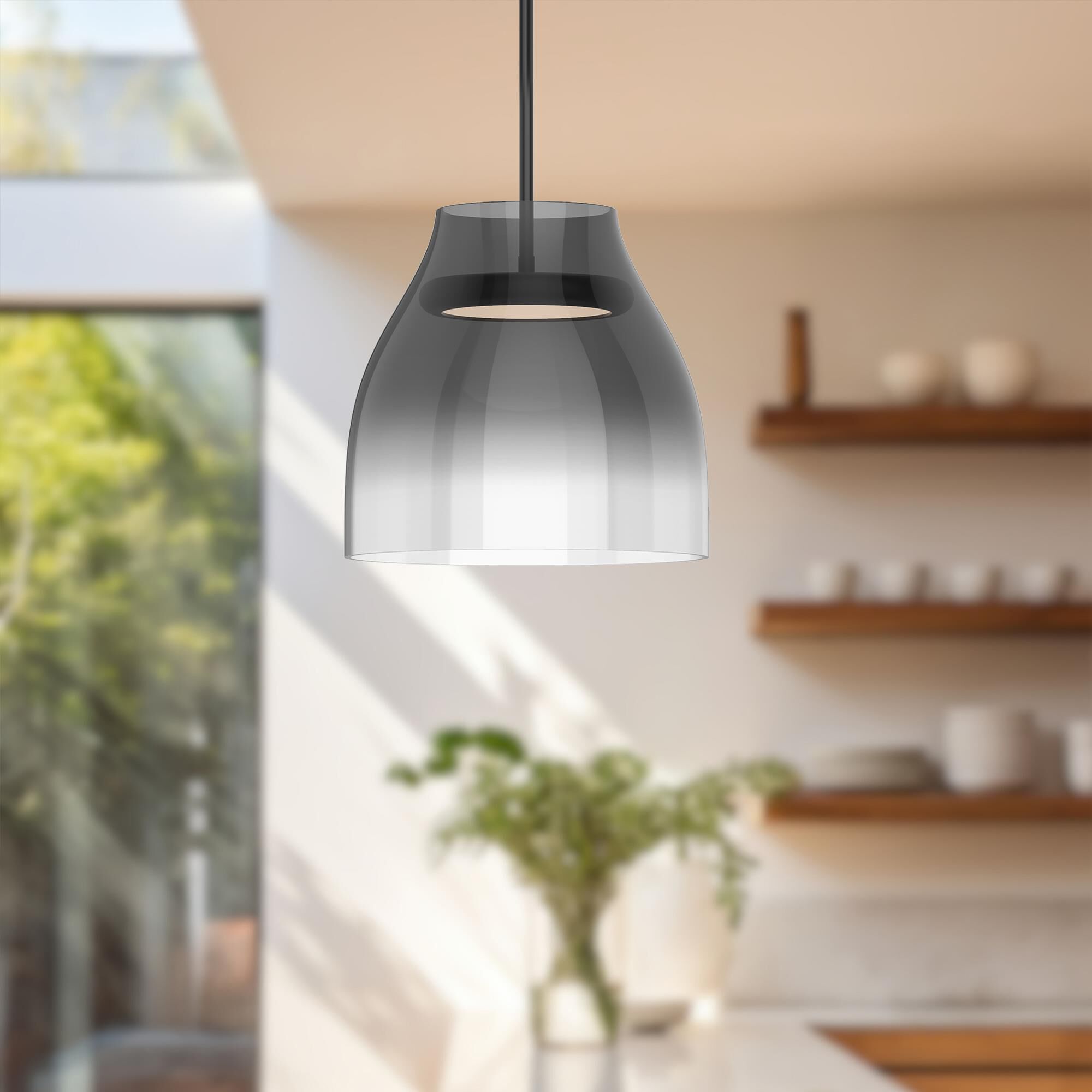 Shown in Black finish and Smoked with Frosted Acrylic Diffuser glass