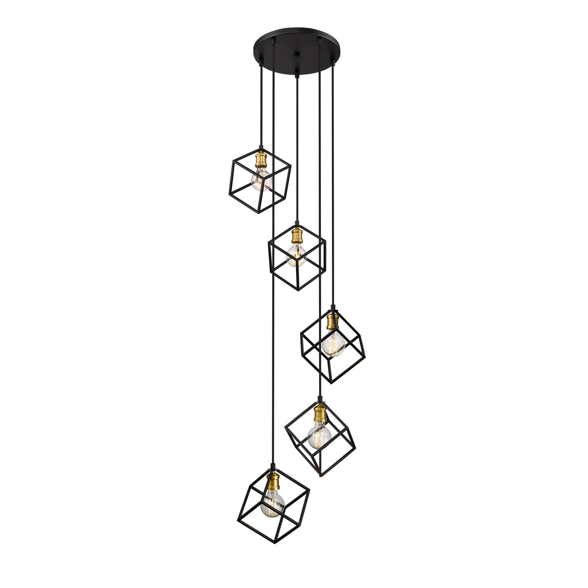 Vertical 20 Inch 5 Light Mini Chandelier by Z-Lite