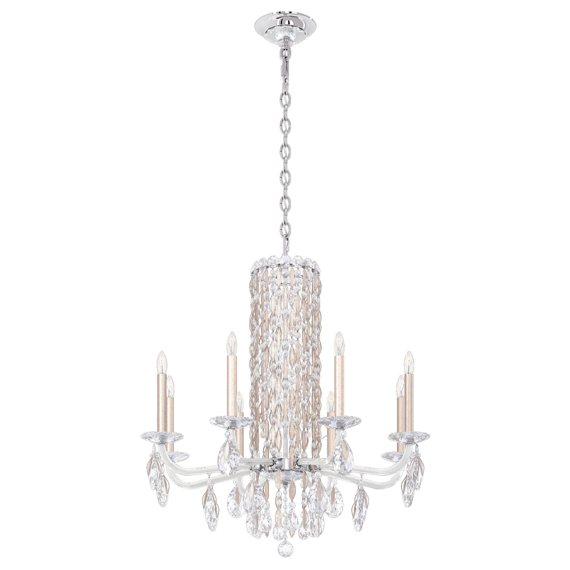 Shown in Antique Silver finish and Clear Heritage crystal