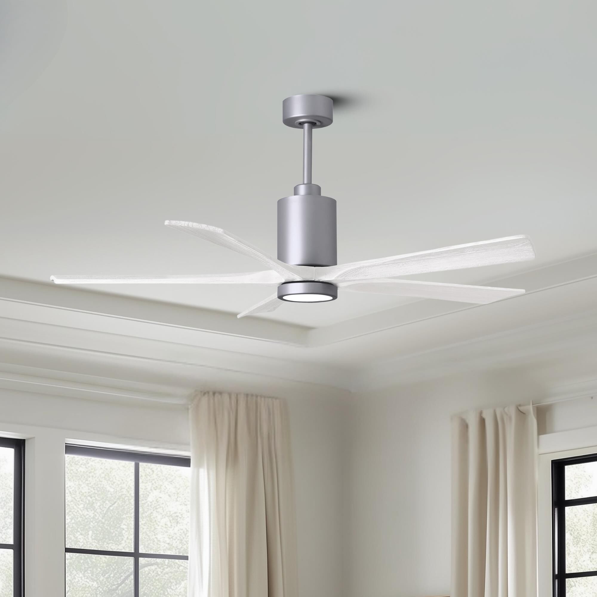 Patricia 60 Inch Ceiling Fan with Light Kit by Matthews Fan Company