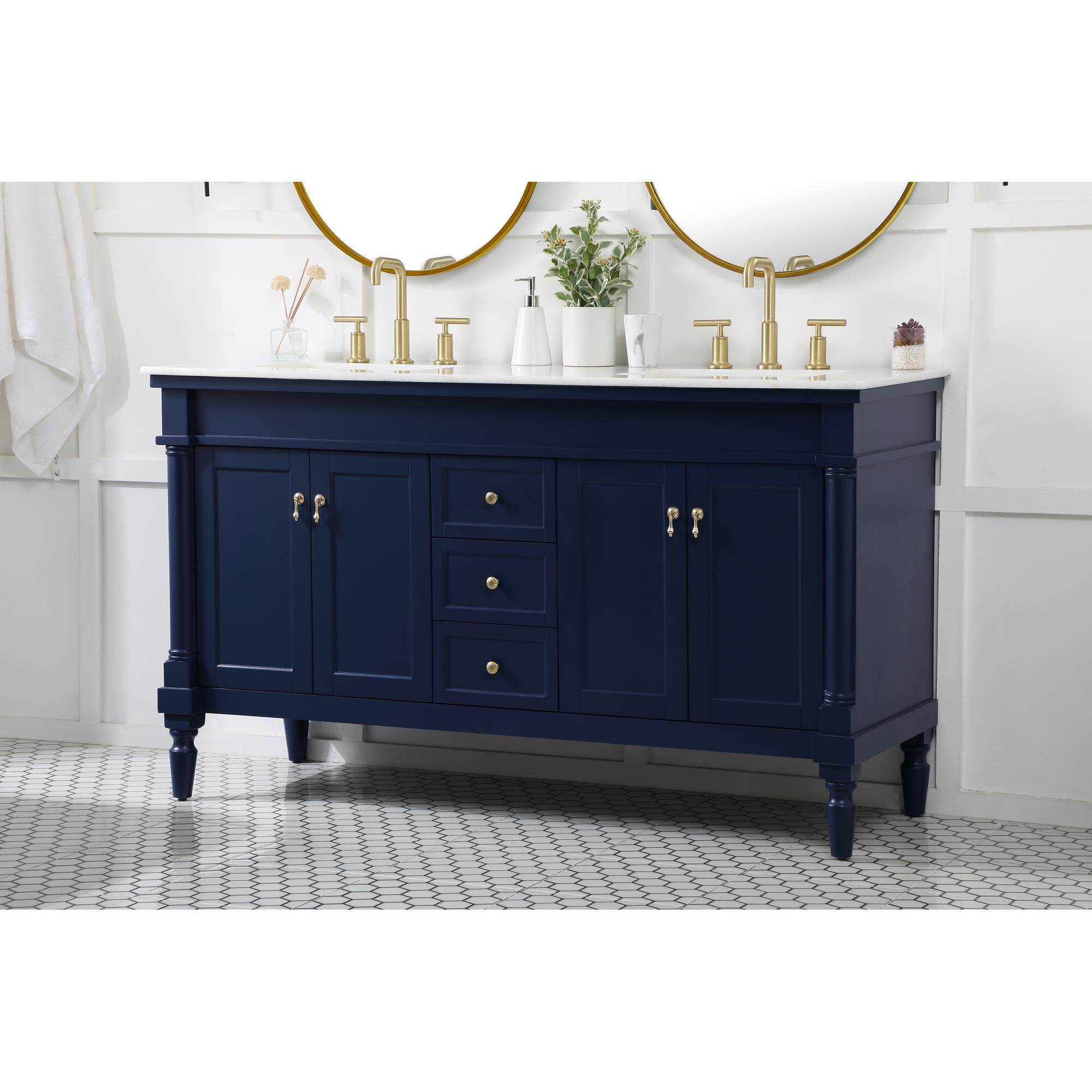 Shown in Blue finish