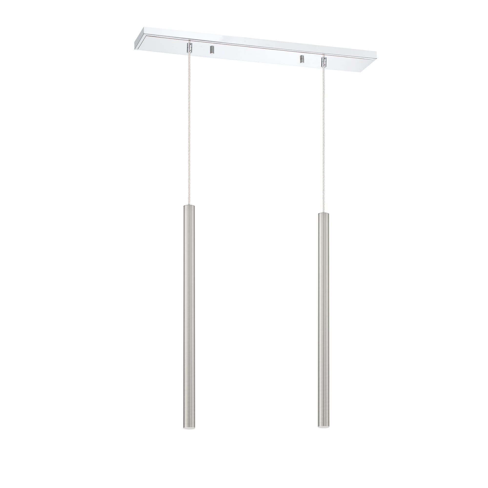 Shown in Chrome finish and Steel glass and Steel shade