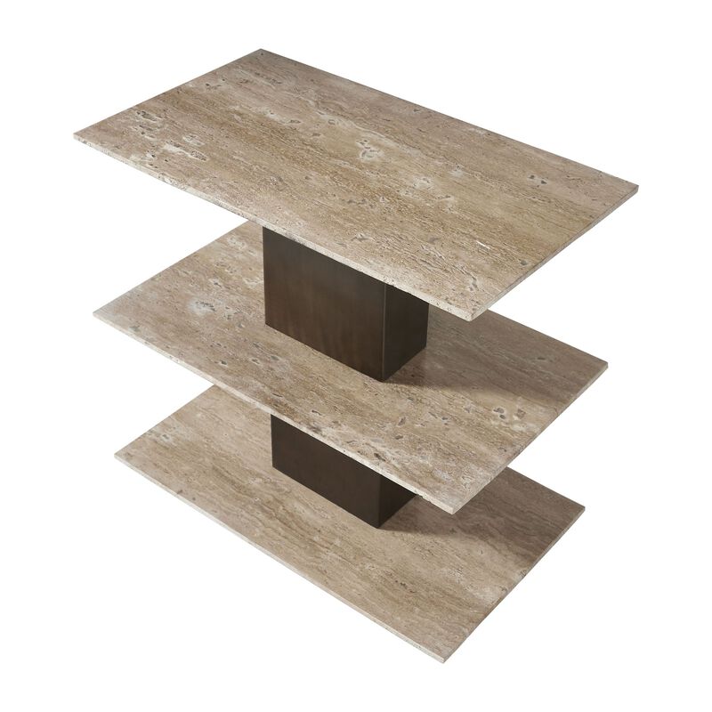 Travertini 22 Inch Accent Table by Uttermost