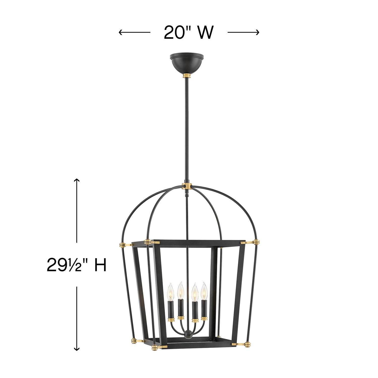 Selby 20 Inch Cage Pendant by Hinkley Lighting