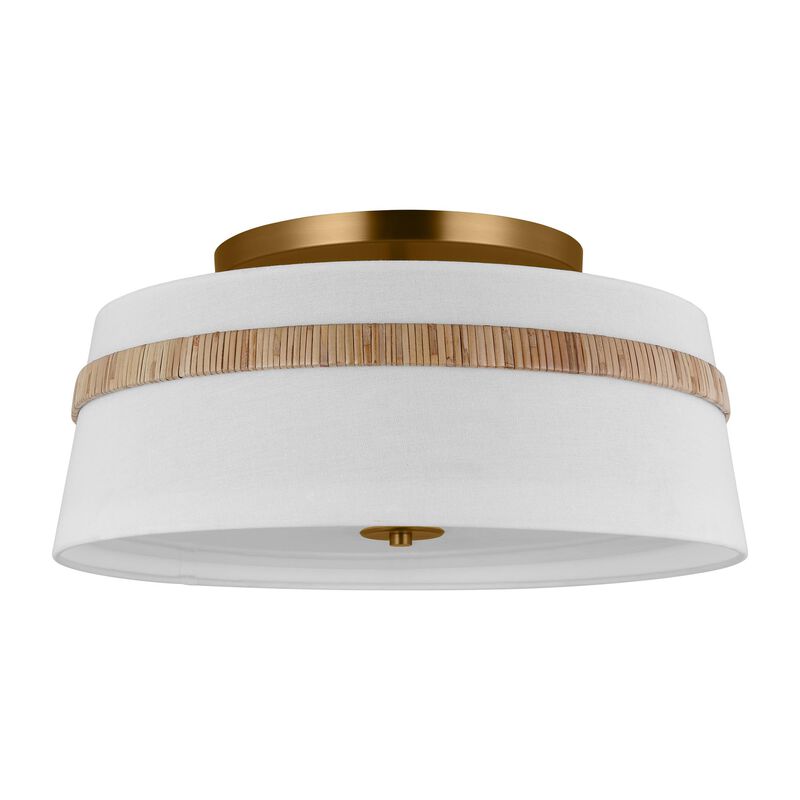 Alexa Hampton Cordtlandt 19 Inch 3 Light Semi Flush Mount by Visual Comfort Studio