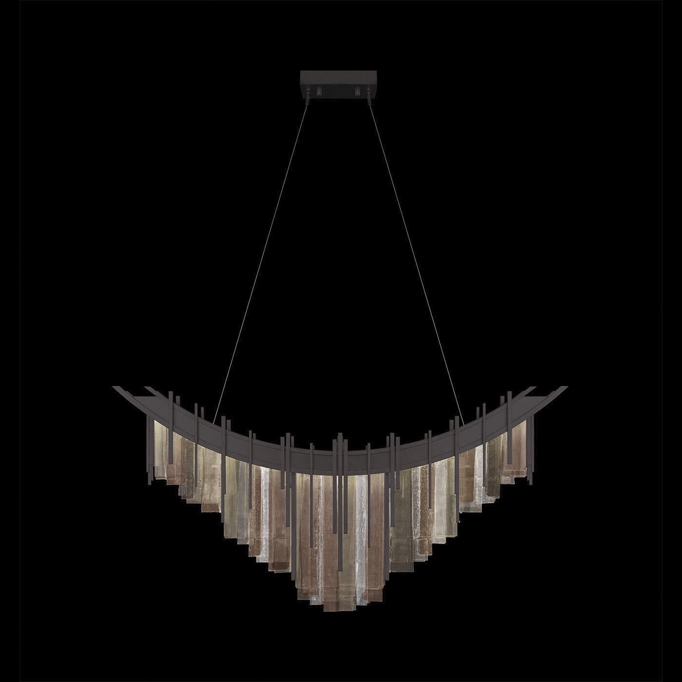 Arpeggio 45 Inch Linear Suspension Light by Fine Art Handcrafted Lighting