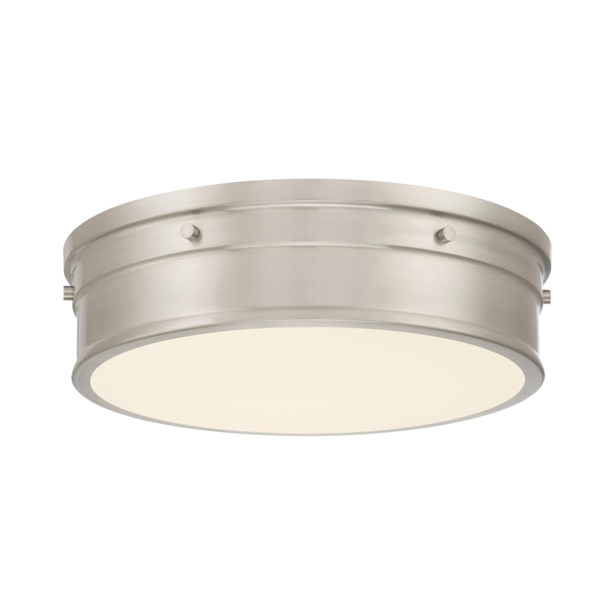 Shown in Brushed Nickel finish and Etched Opal glass