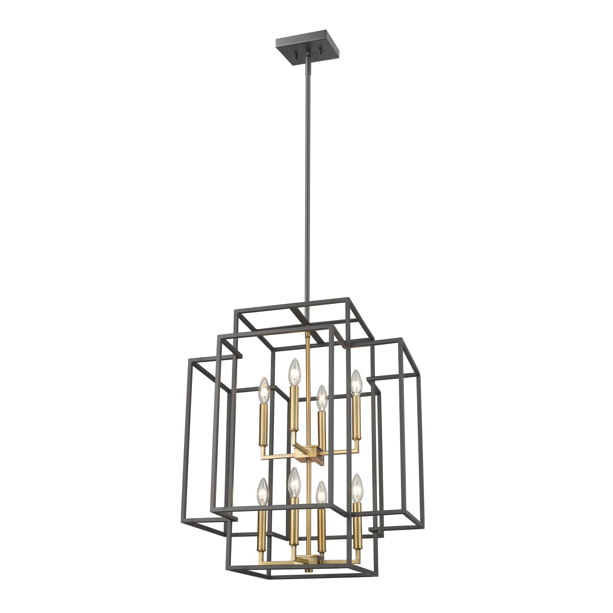 Shown in Bronze + Olde Brass finish and --- glass and --- shade